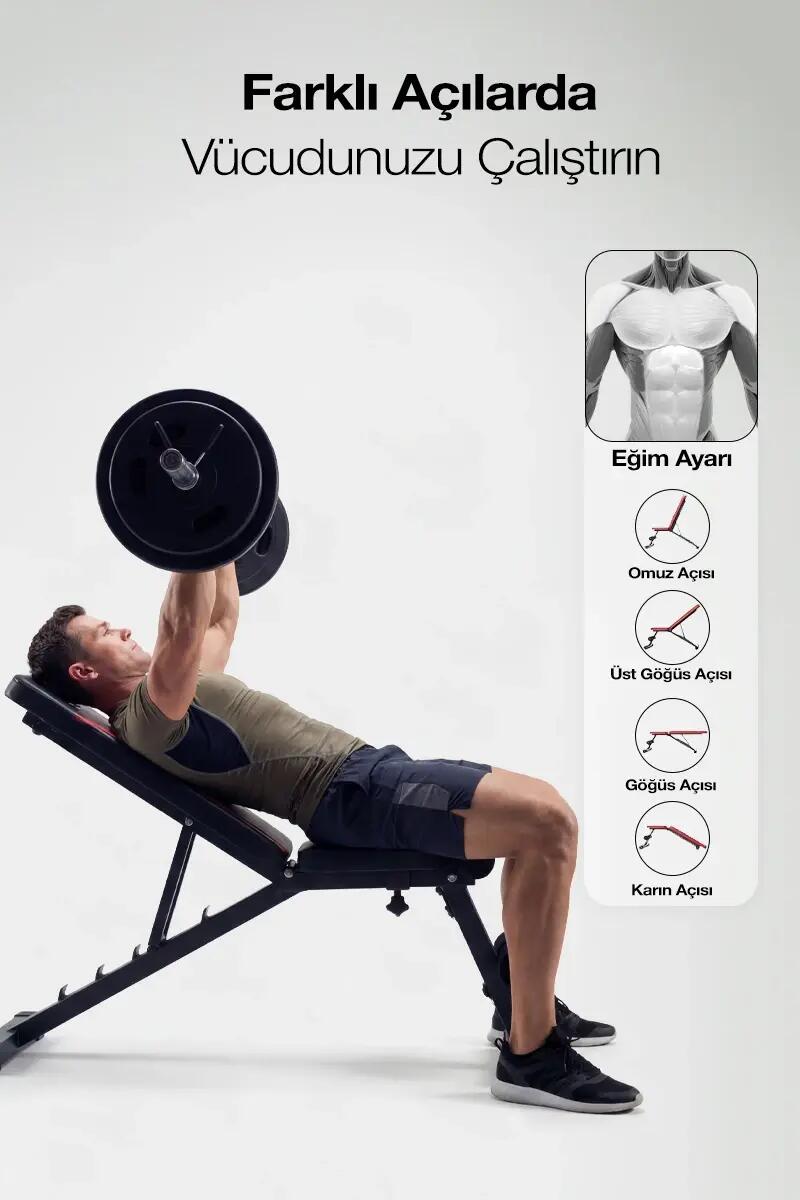 SOLIS Light - Ayarlanabilir & Katlanabilir Bench Sehpası ve Atlama İpi 6/7