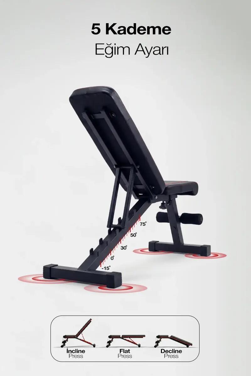 SOLIS Light - Ayarlanabilir & Katlanabilir Bench Sehpası ve Atlama İpi 5/7