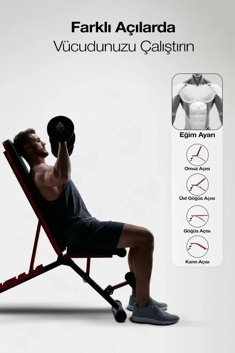 Versal Light - Ayarlanabilir & Katlanabilir Bench Sehpası ve Atlama İpi 5/7