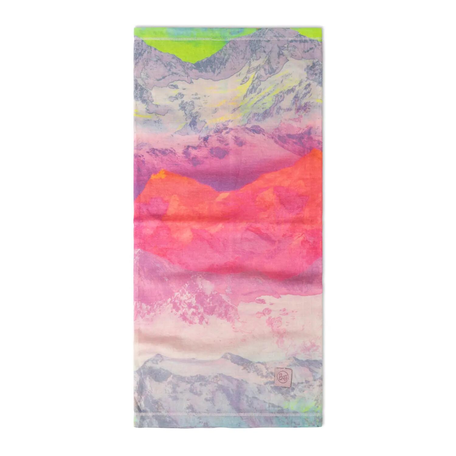 Halswarmer van merinowol, lichtgewicht, met prints: Arci, Lilac, Ice 2/4
