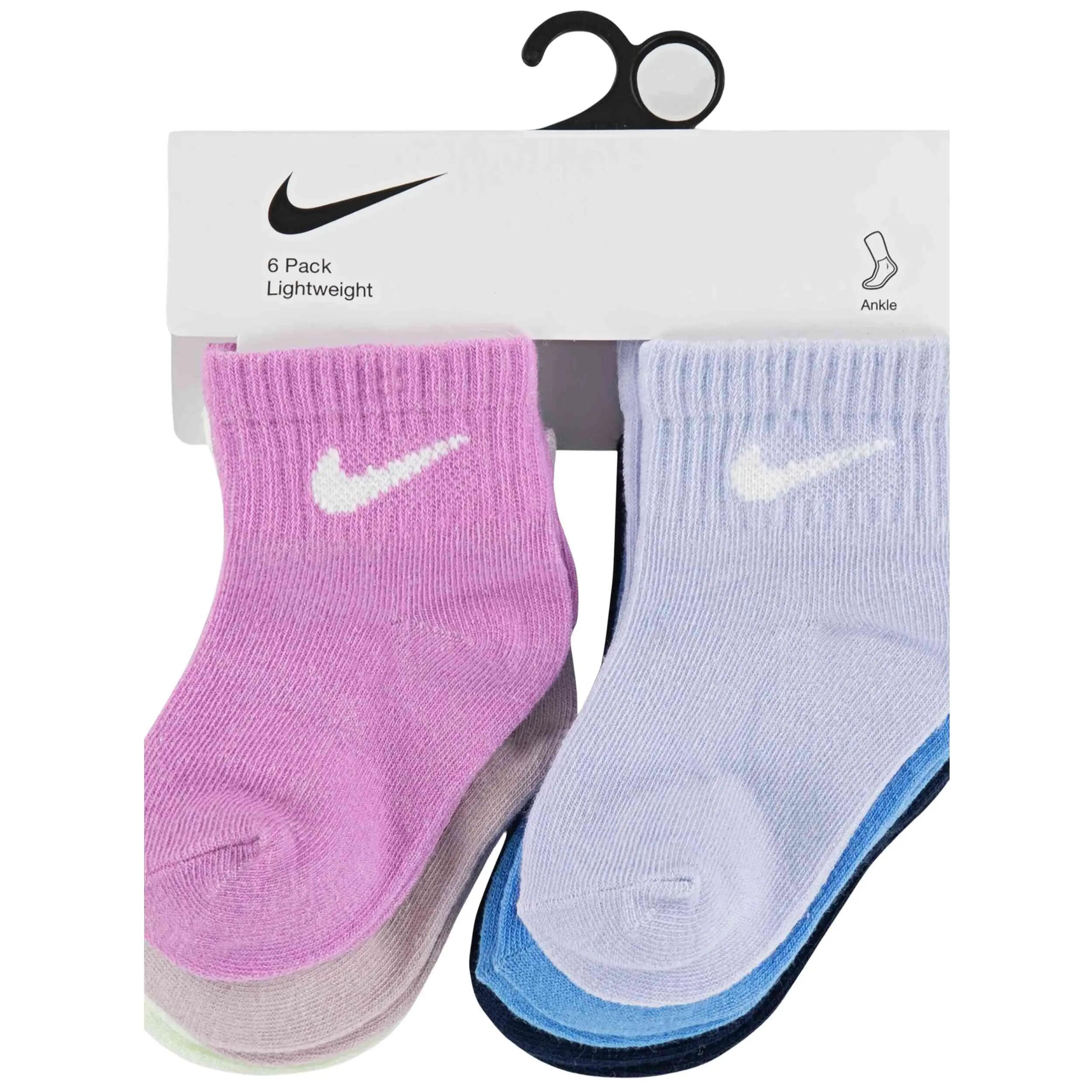 Calcetines Nike modelo Swoosh "Light Magenta" para niños unisex 3/3