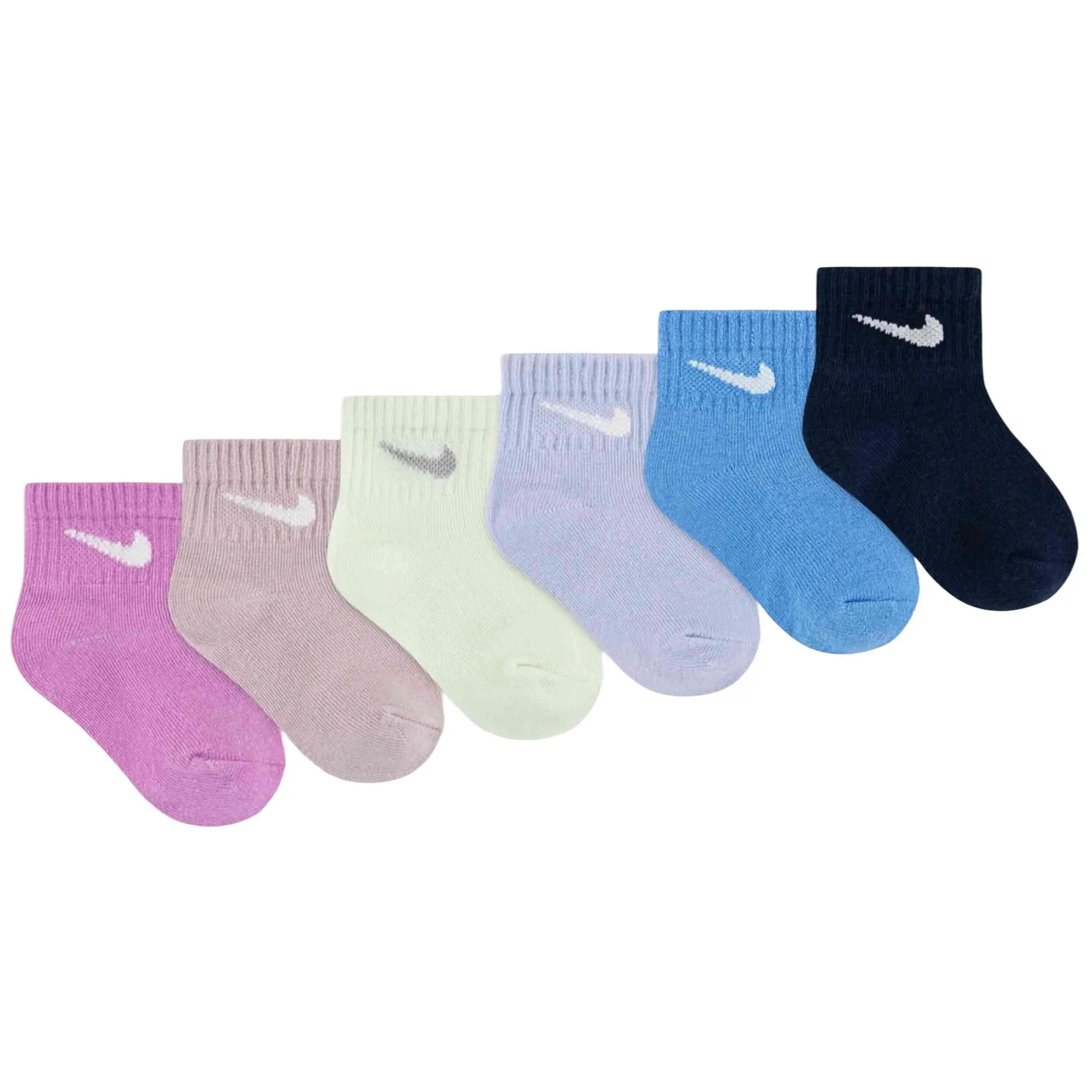 Calcetines Nike modelo Swoosh "Light Magenta" para niños unisex 2/3