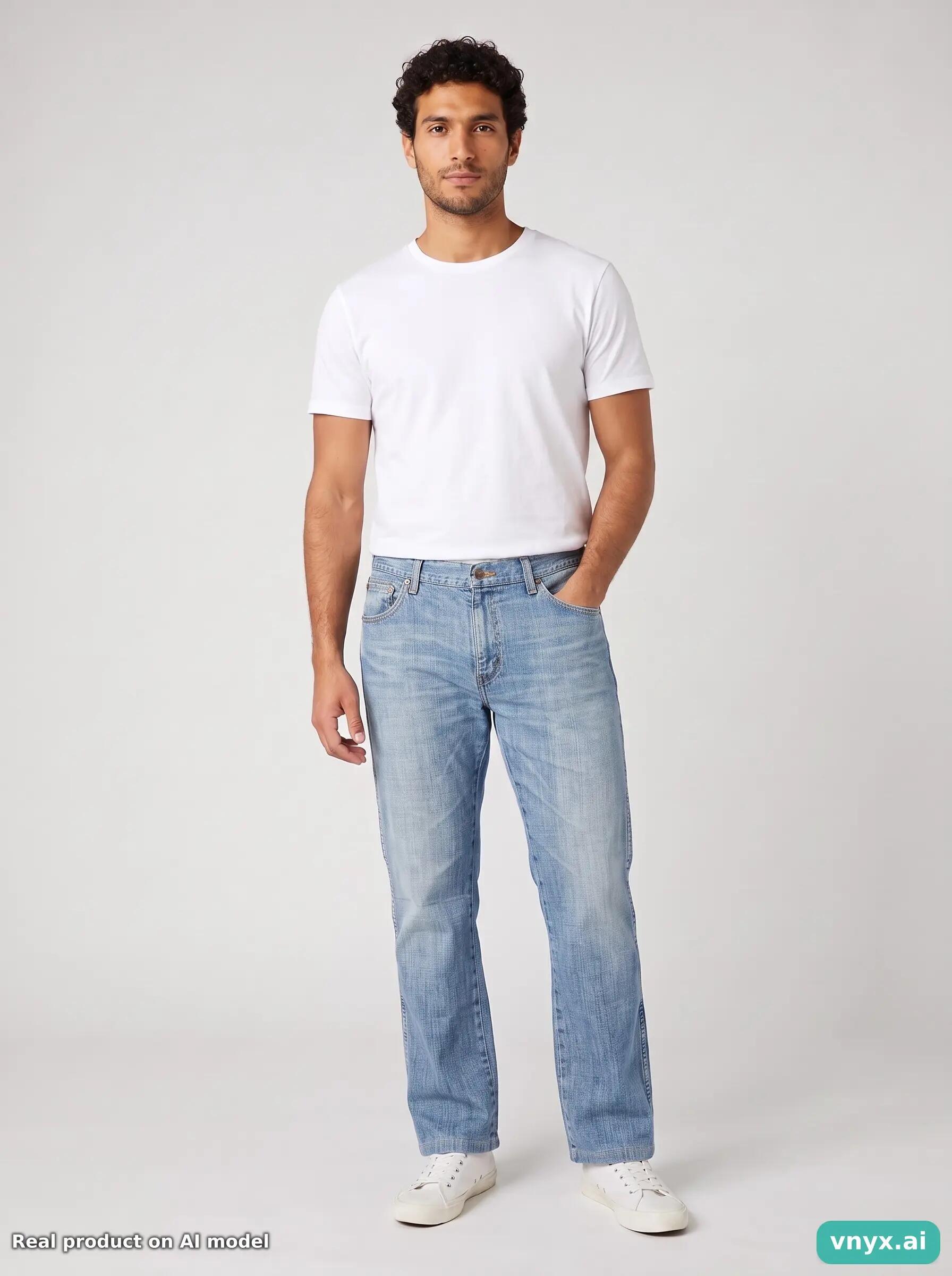 Second Life - Vintage Wrangler Blue Jeans Men W35 L28 6/6
