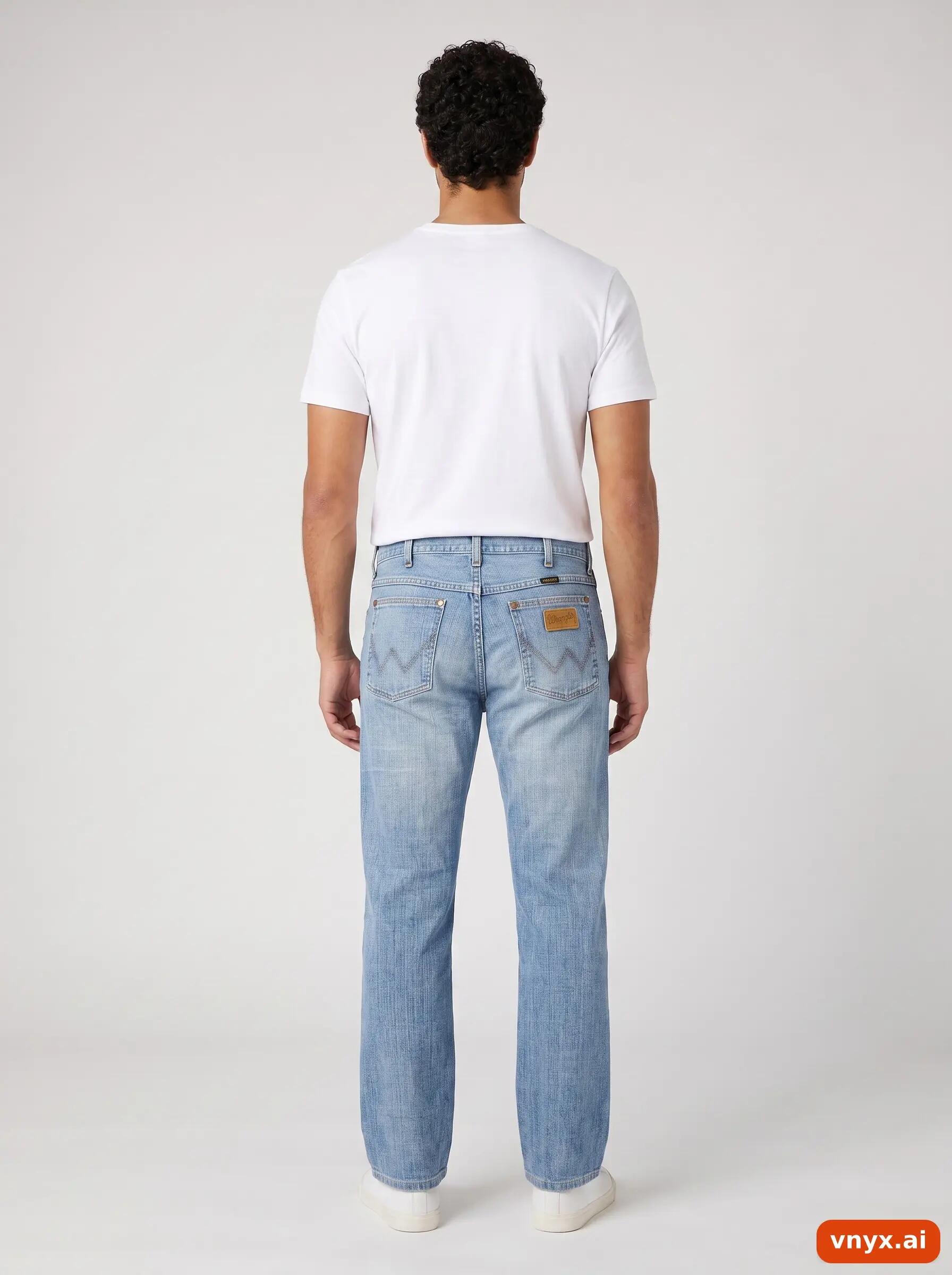 Second Life - Vintage Wrangler Blue Jeans Men W35 L28 4/6