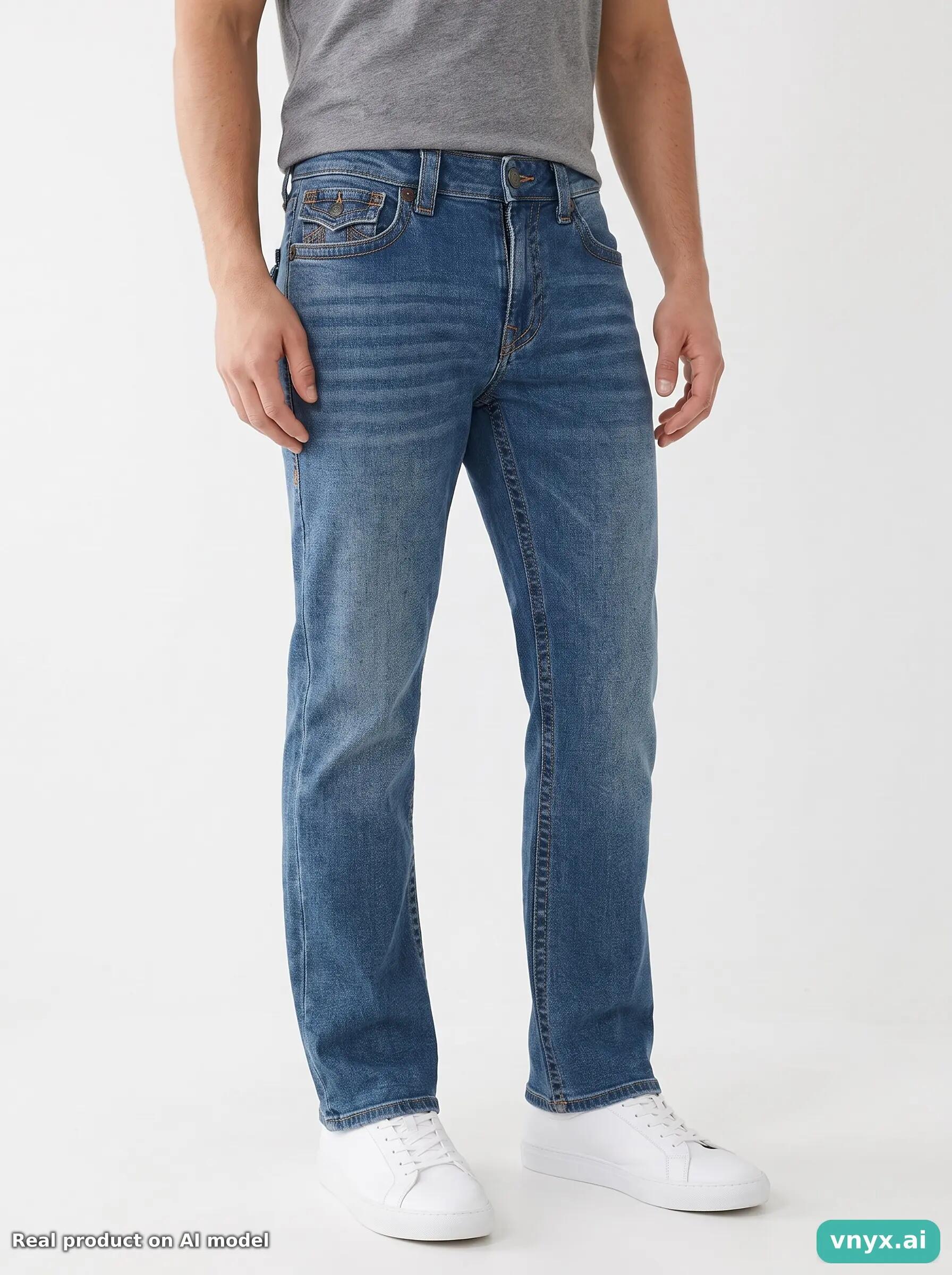 Second Life - Vintage True Religion Dark Blue Jeans Men 30 L24 5/6
