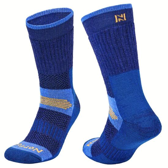 Chaussettes randonnée laine mérinos avec amorti et isolation thermique - Voyager