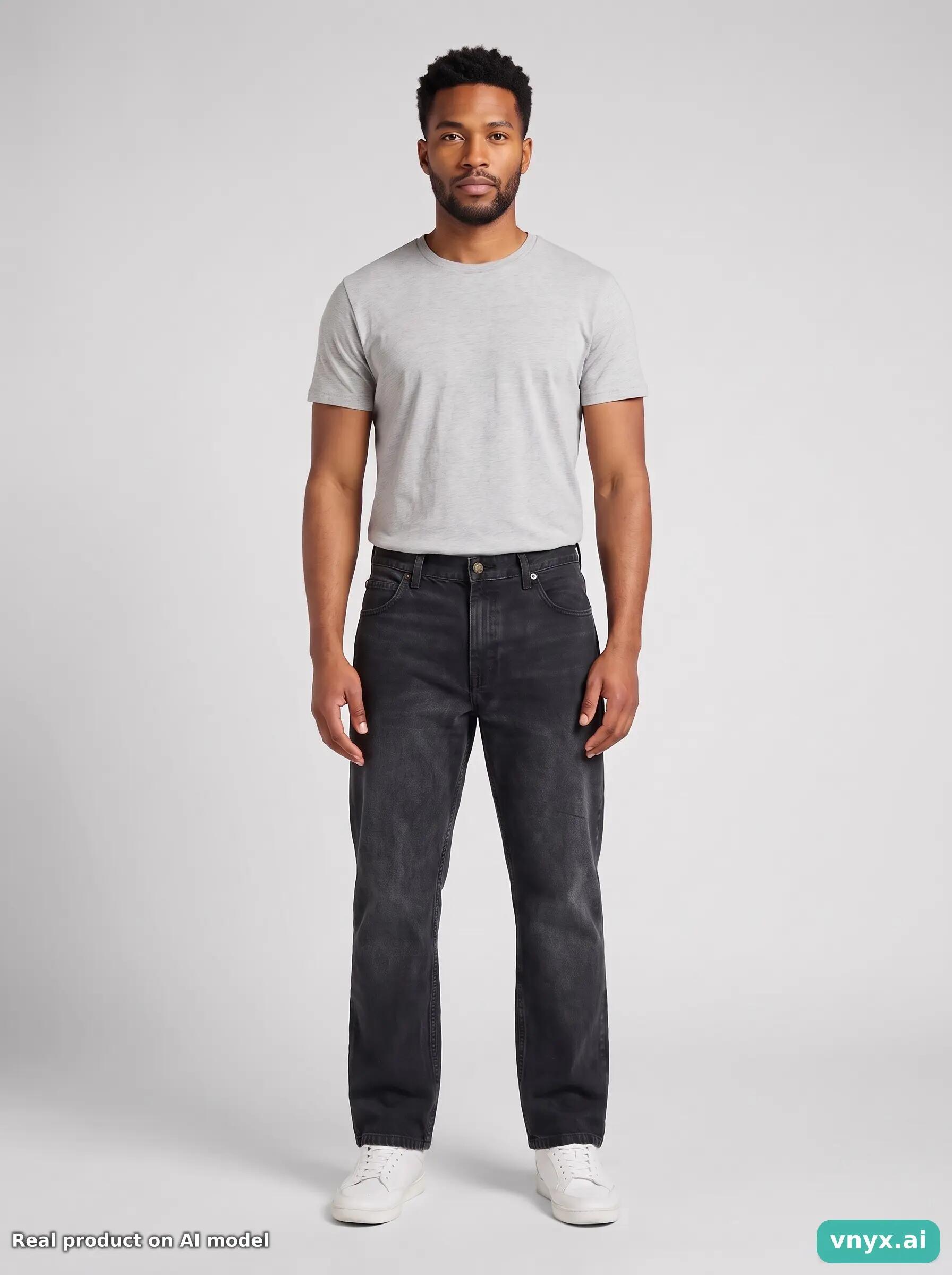 Second Life - Vintage Lee Black Jeans Men W33 6/6