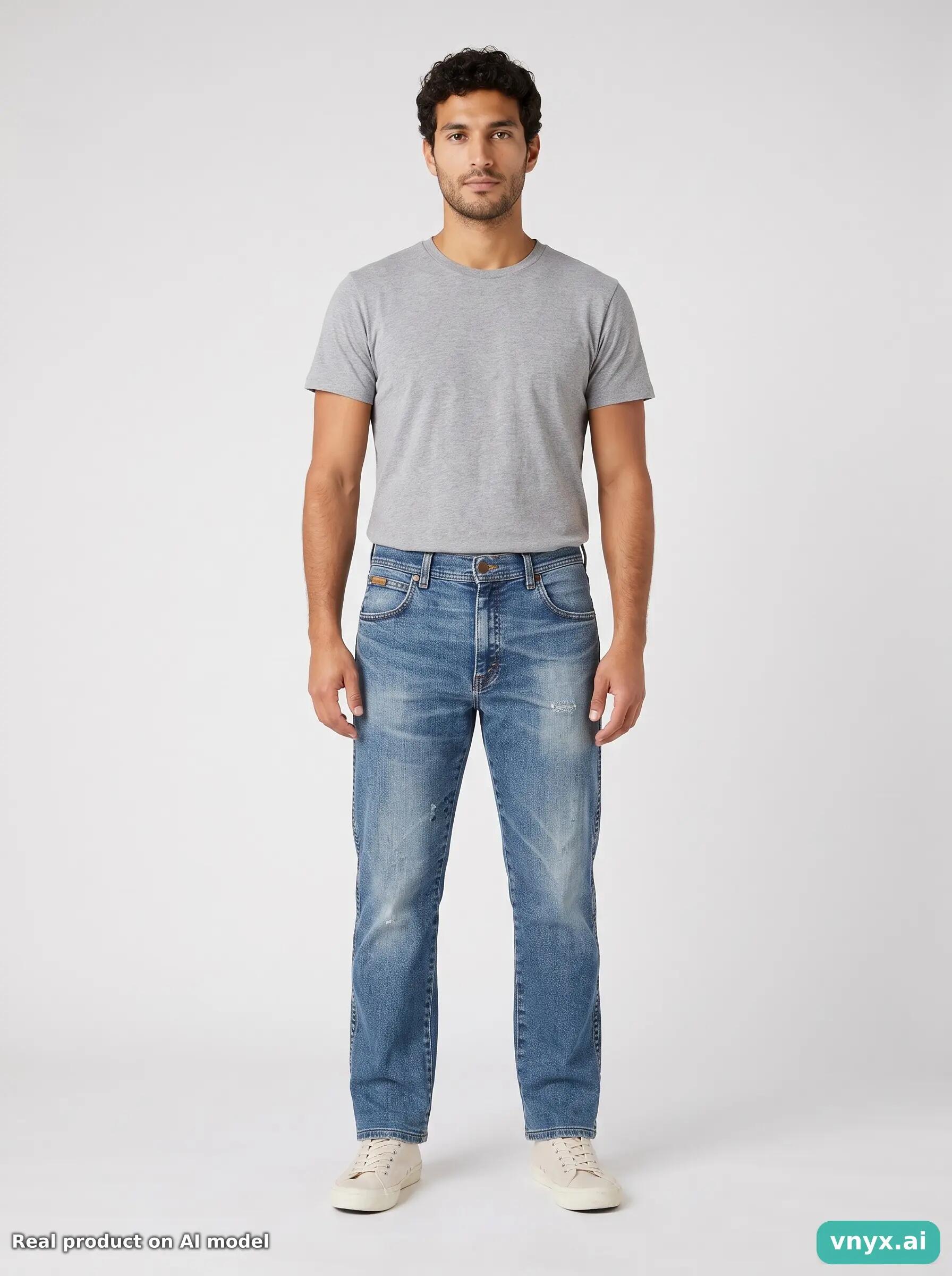 Second Life - Vintage Wrangler Blue Jeans Men 33 L32 6/6