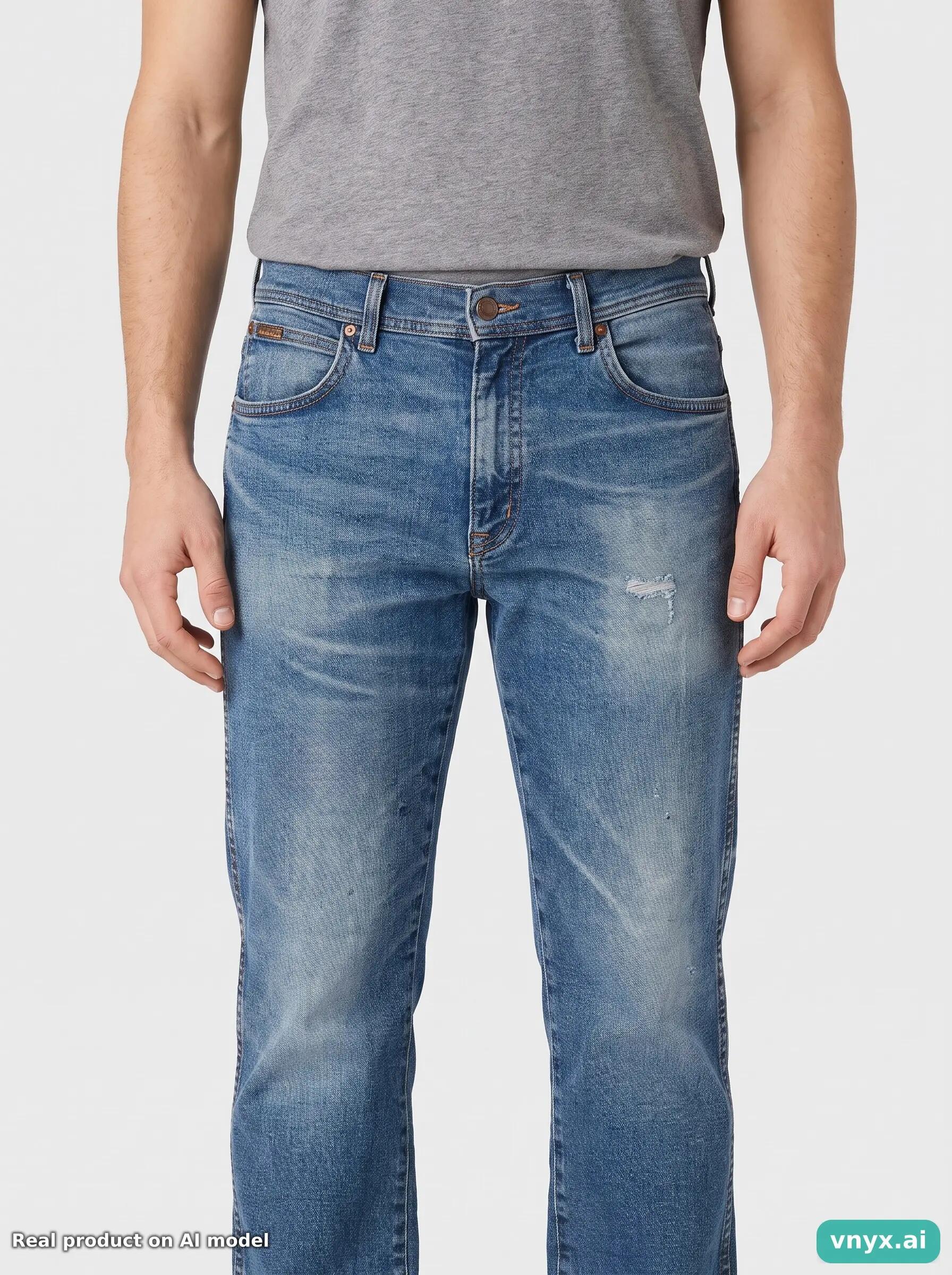 Second Life - Vintage Wrangler Blue Jeans Men 33 L32 5/6
