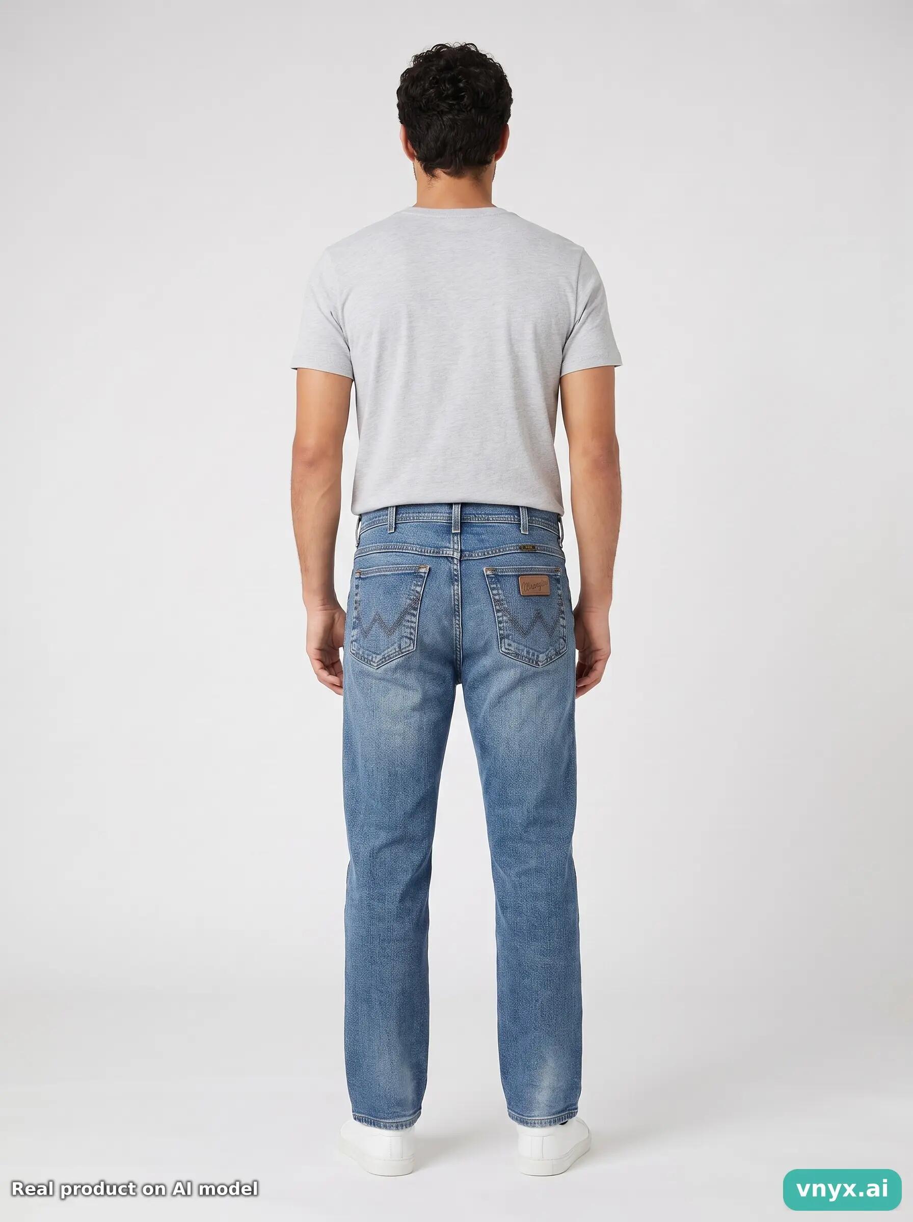 Second Life - Vintage Wrangler Blue Jeans Men 33 L32 4/6