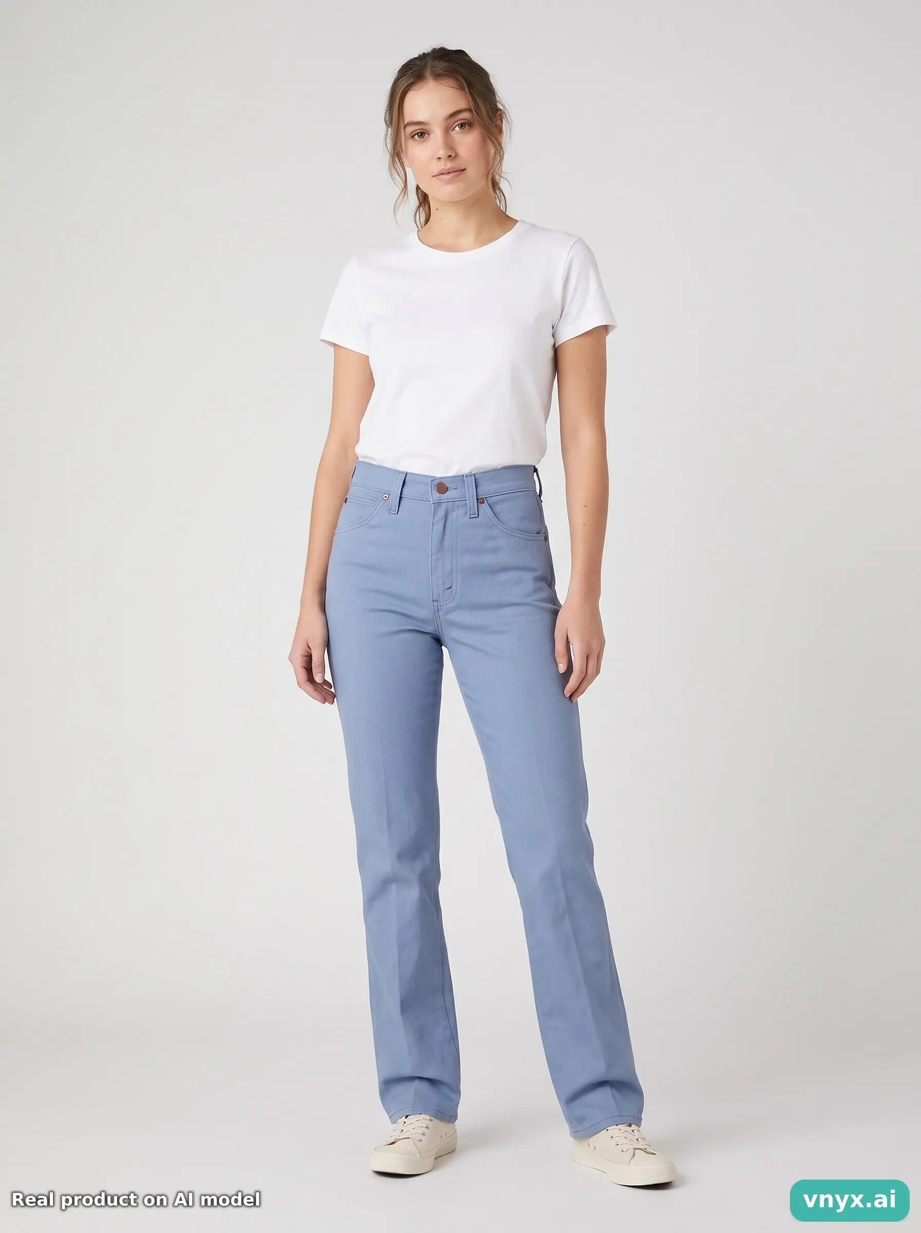 Second Life - Vintage Wrangler Light Blue Jeans Women 26 L34 3/6