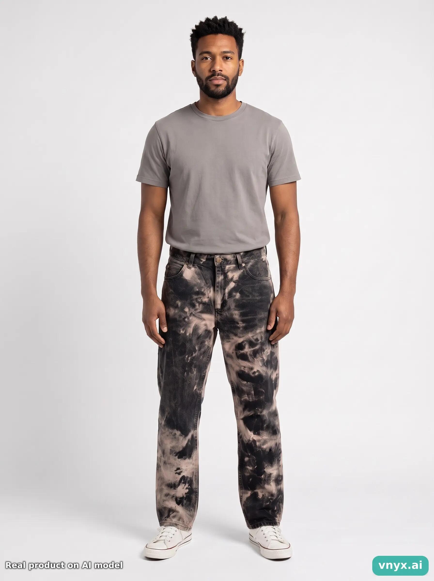Second Life - Vintage Lee Black/Beige Jeans Men 33 6/6