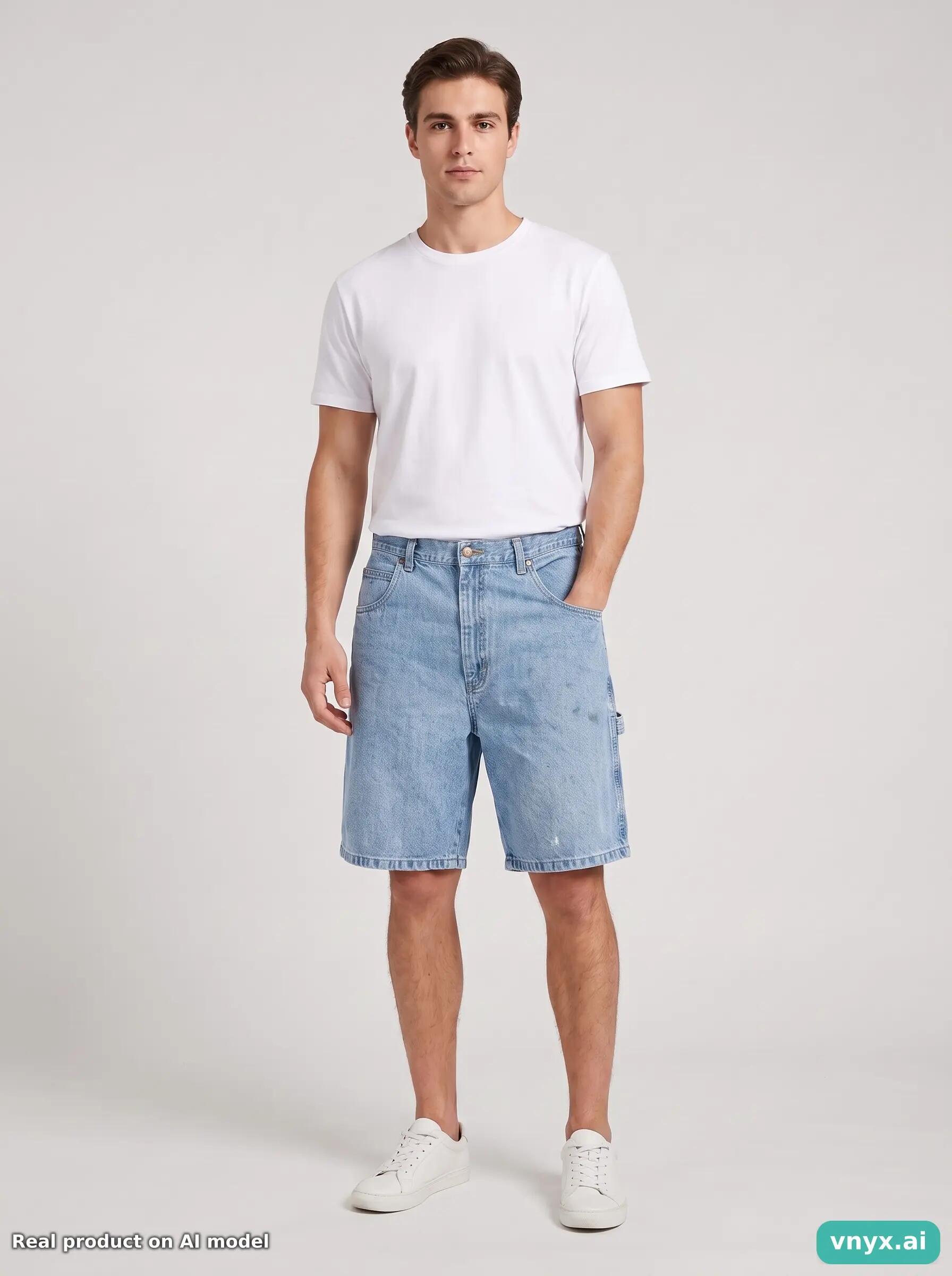 Second Life - Vintage Wrangler Blue Shorts Men W35 6/6