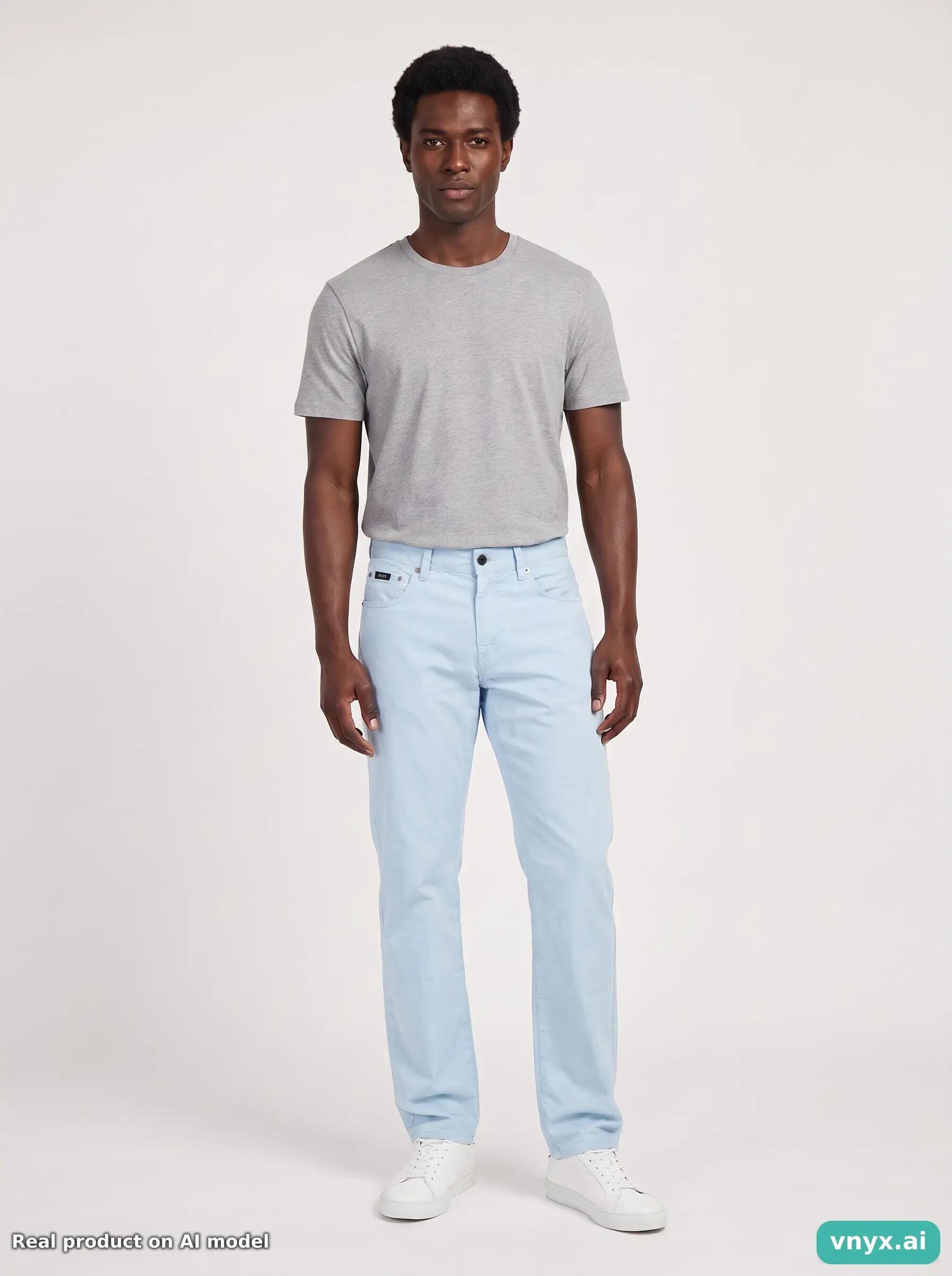 Second Life - Vintage Hugo Boss Blue Chinos Men W33 L36 6/6