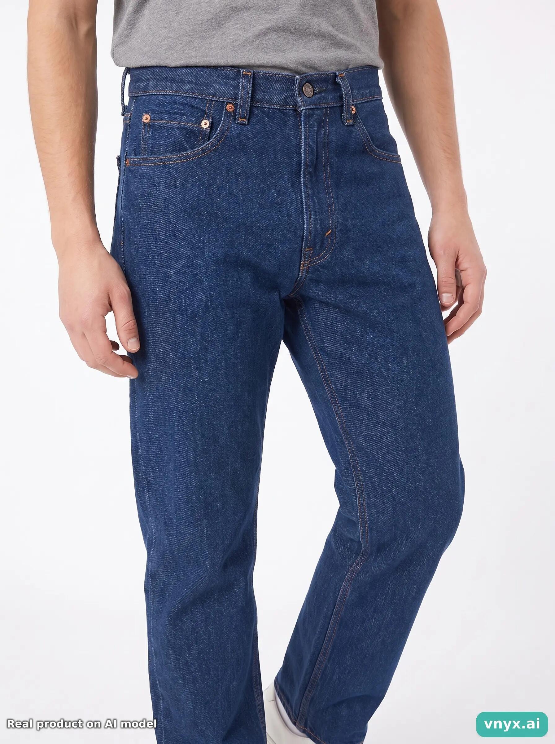 Second Life - Vintage Levi's Dark Blue Jeans Men 26 L34 5/6