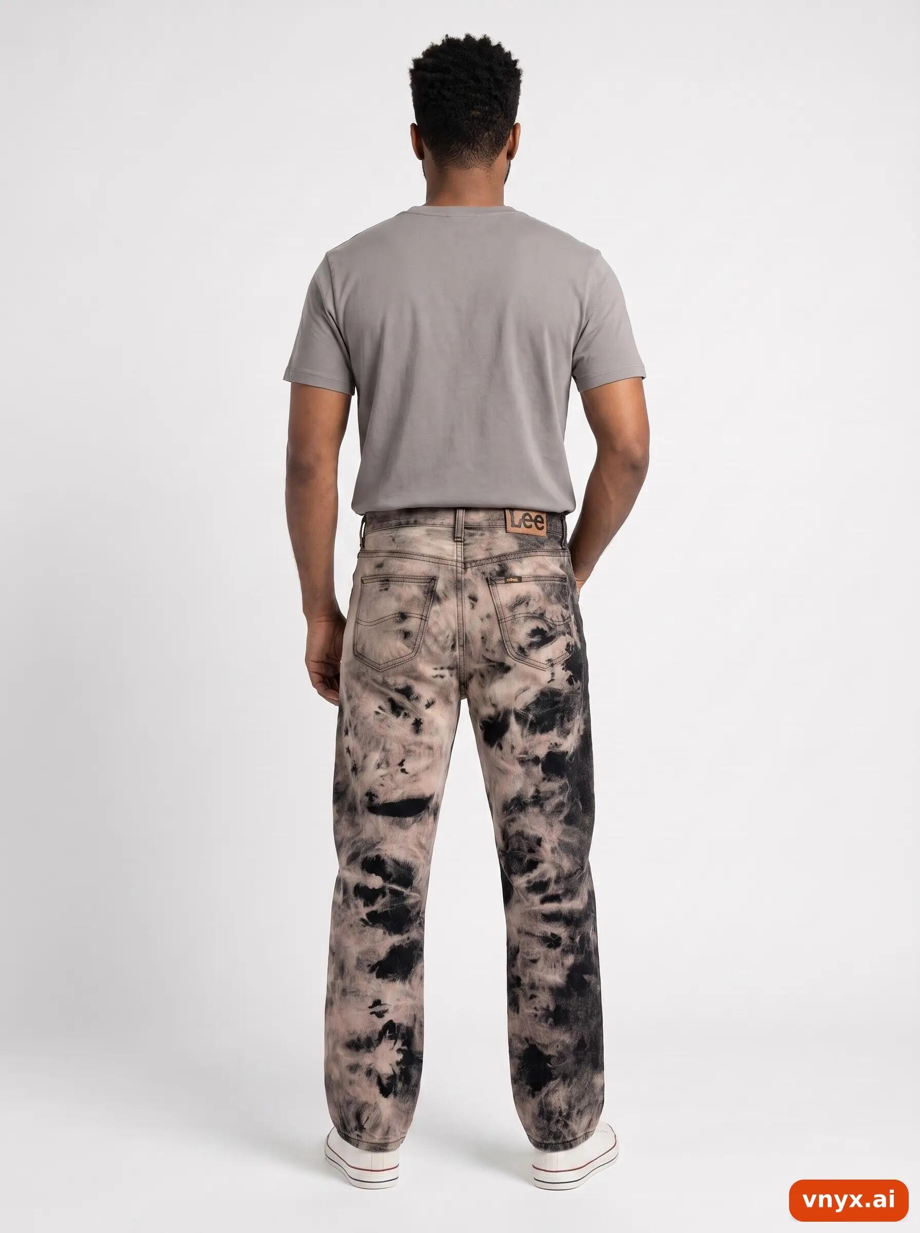 Second Life - Vintage Lee Black/Beige Jeans Men 33 4/6