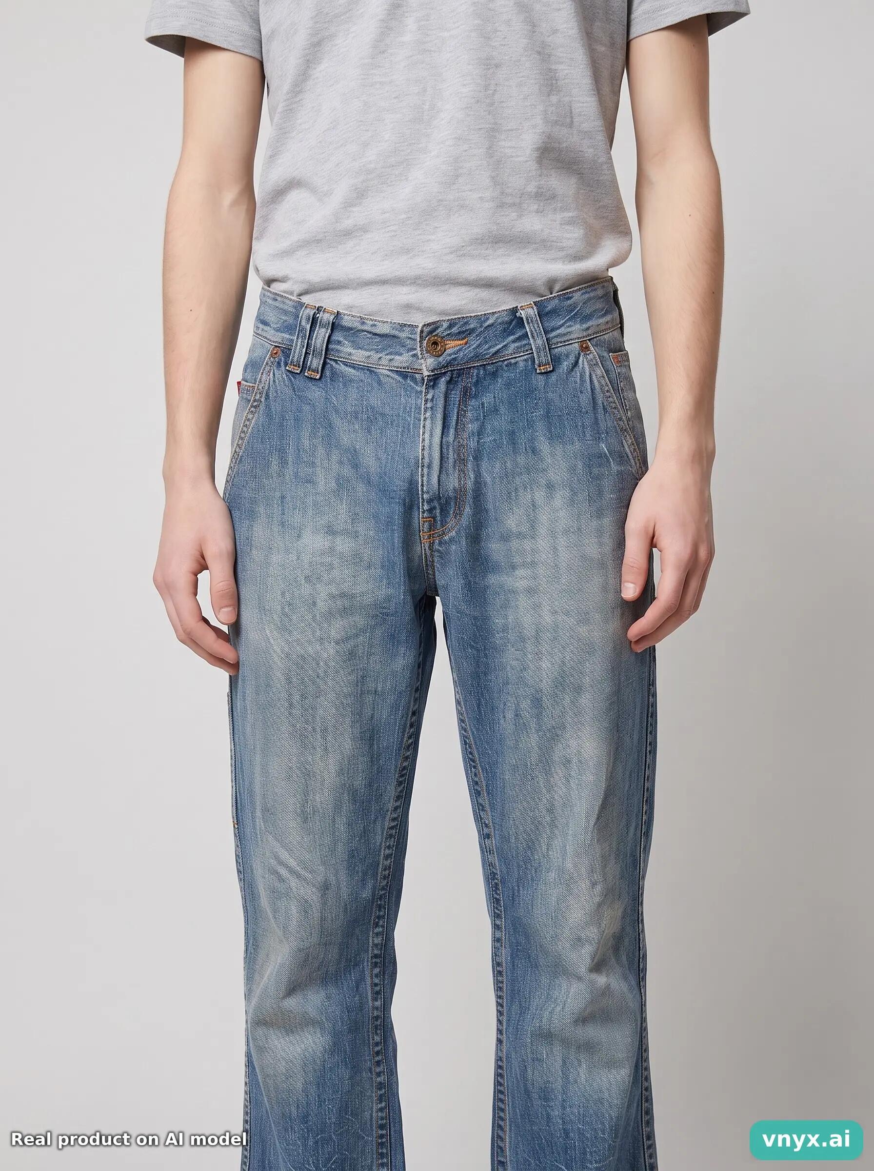 Second Life - Vintage Quiksilver Blue Jeans Men W32 L32 6/6