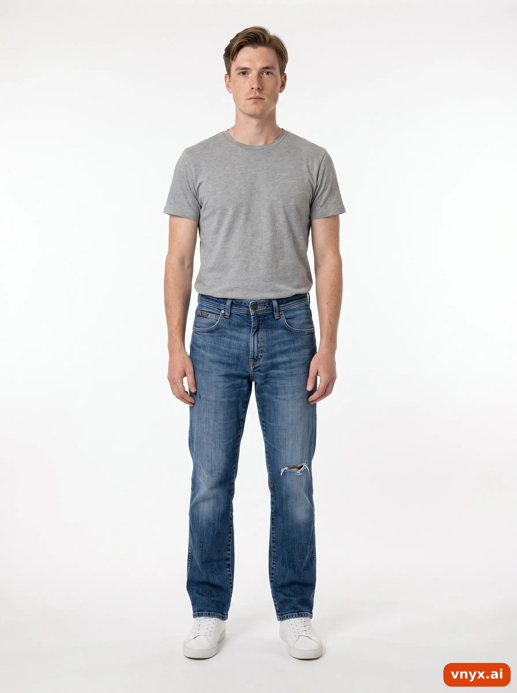 Second Life - Vintage Wrangler Blue Jeans Men W30 L30 3/6