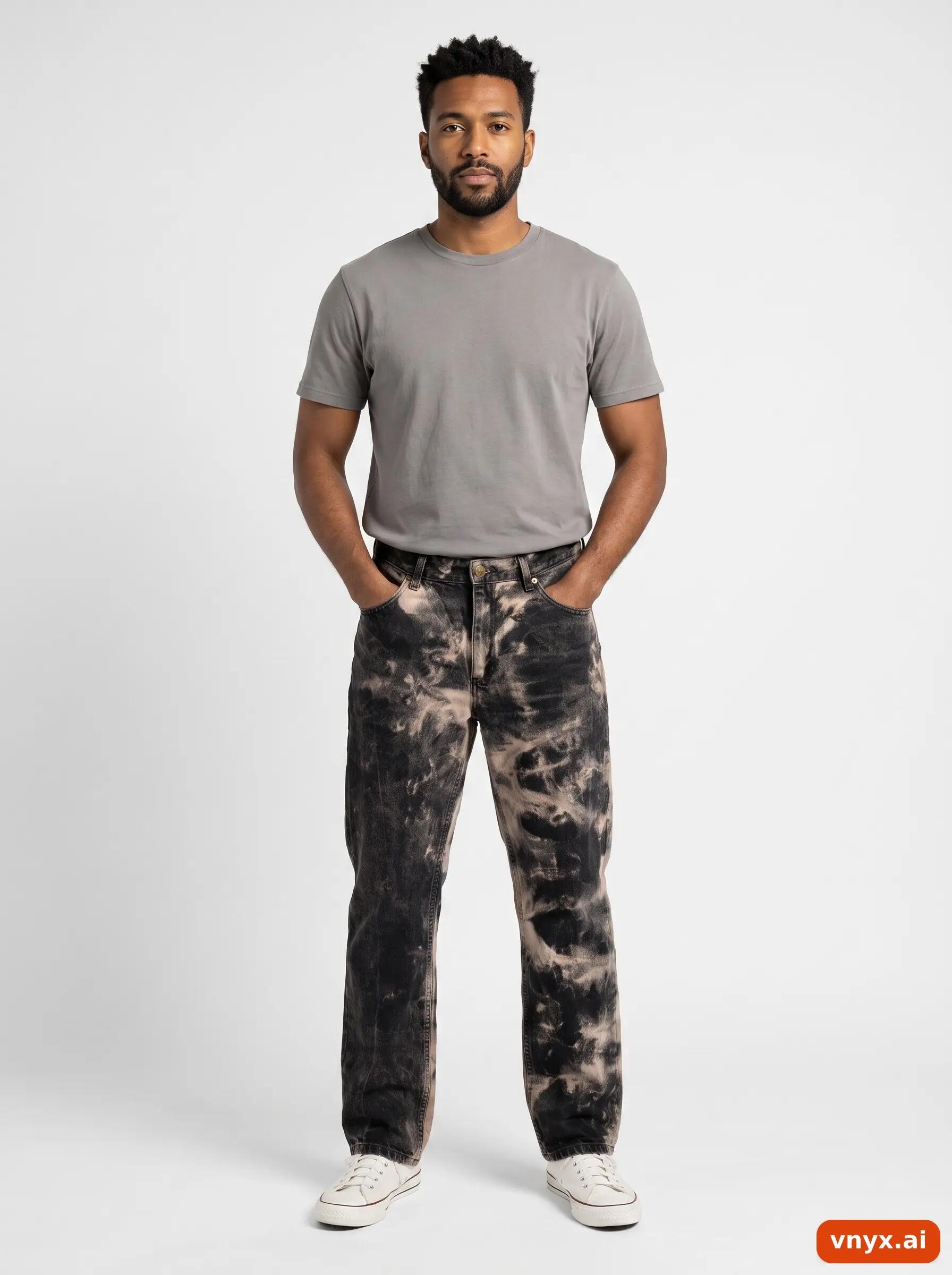 Second Life - Vintage Lee Black/Beige Jeans Men 33 3/6