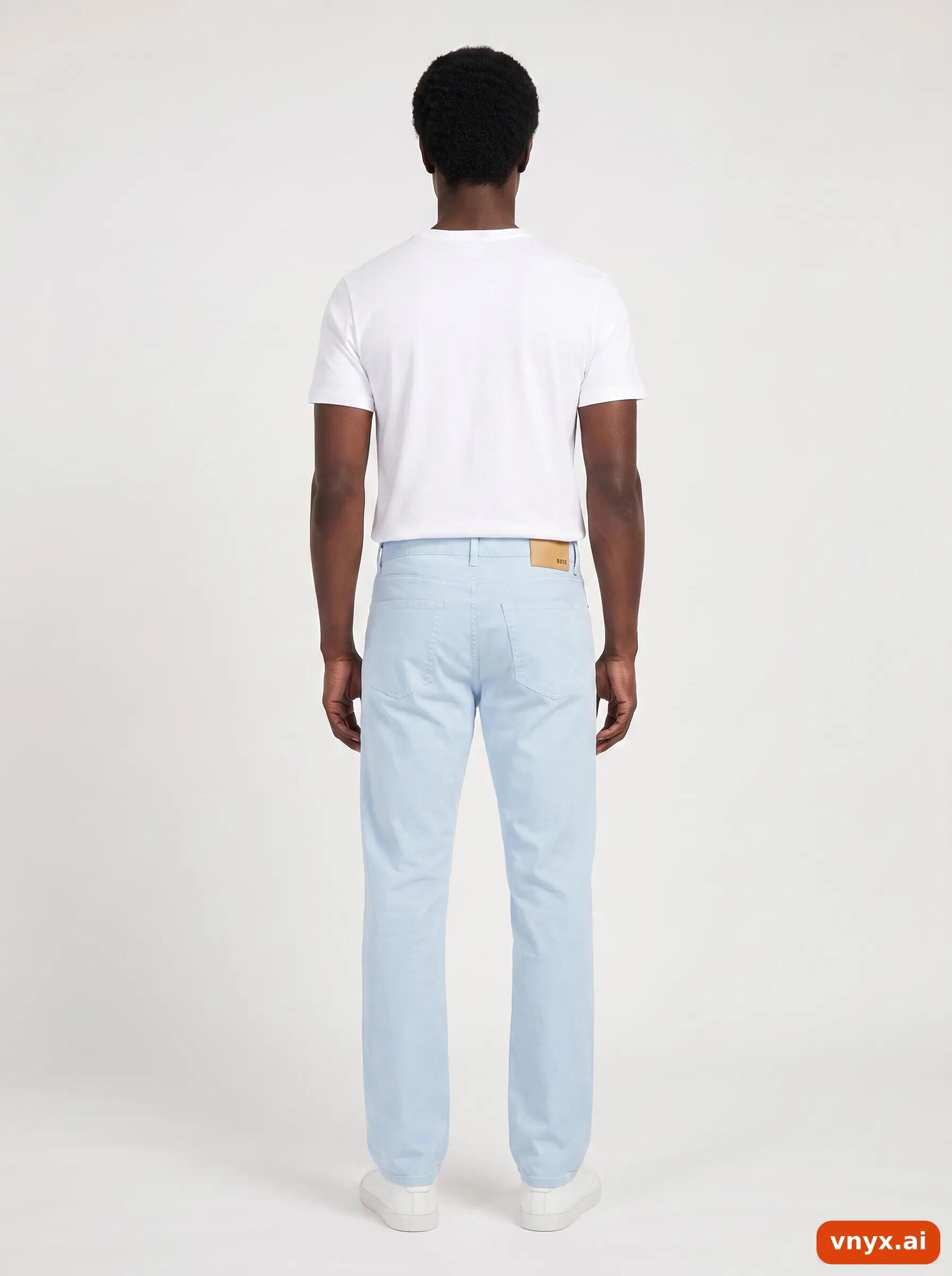 Second Life - Vintage Hugo Boss Blue Chinos Men W33 L36 4/6