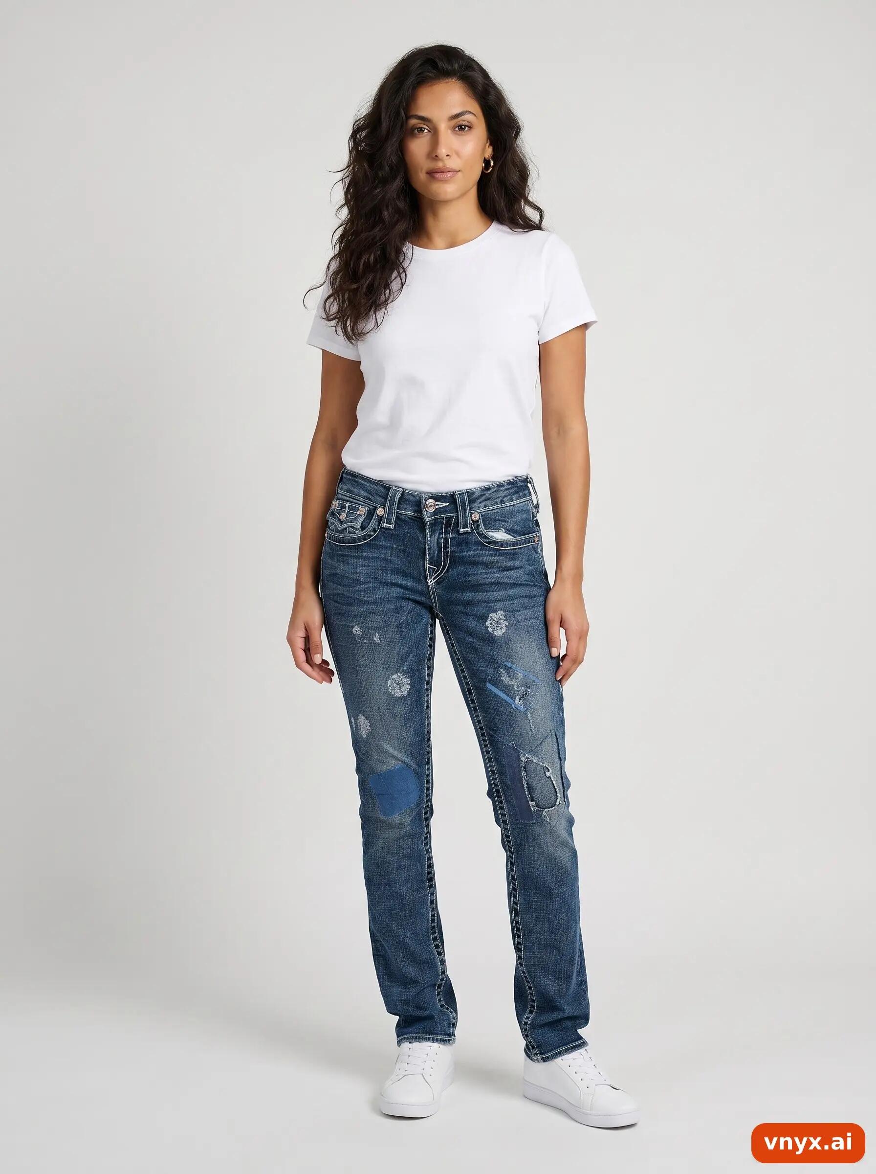 Second Life - Vintage True Religion Blue Jeans Women W25 3/6