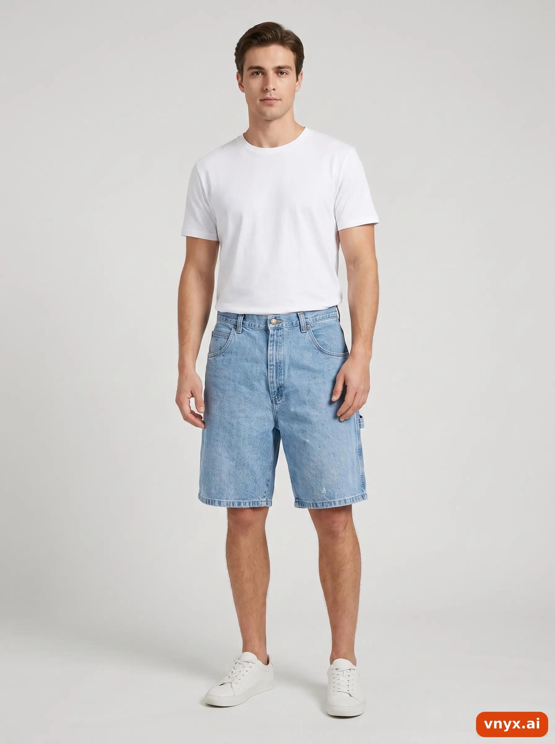 Second Life - Vintage Wrangler Blue Shorts Men W35 3/6