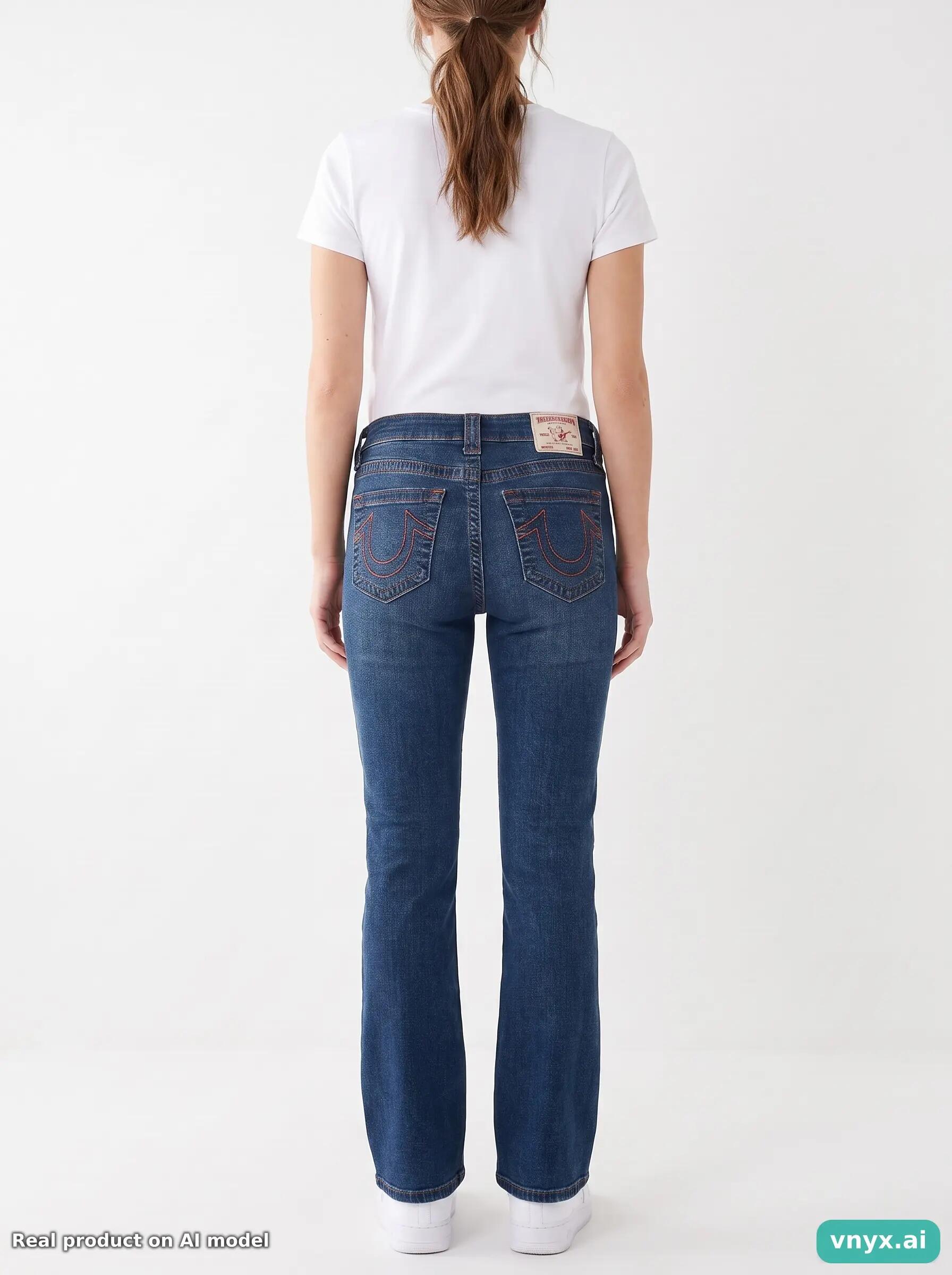 Second Life - Vintage True Religion Blue Jeans Women 28 L28 2/6