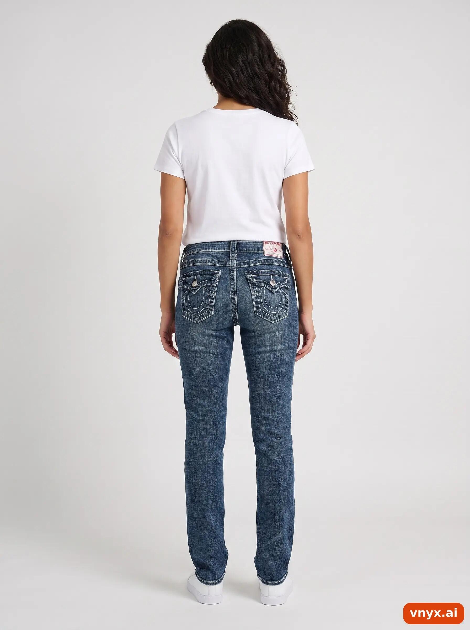 Second Life - Vintage True Religion Blue Jeans Women W25 2/6