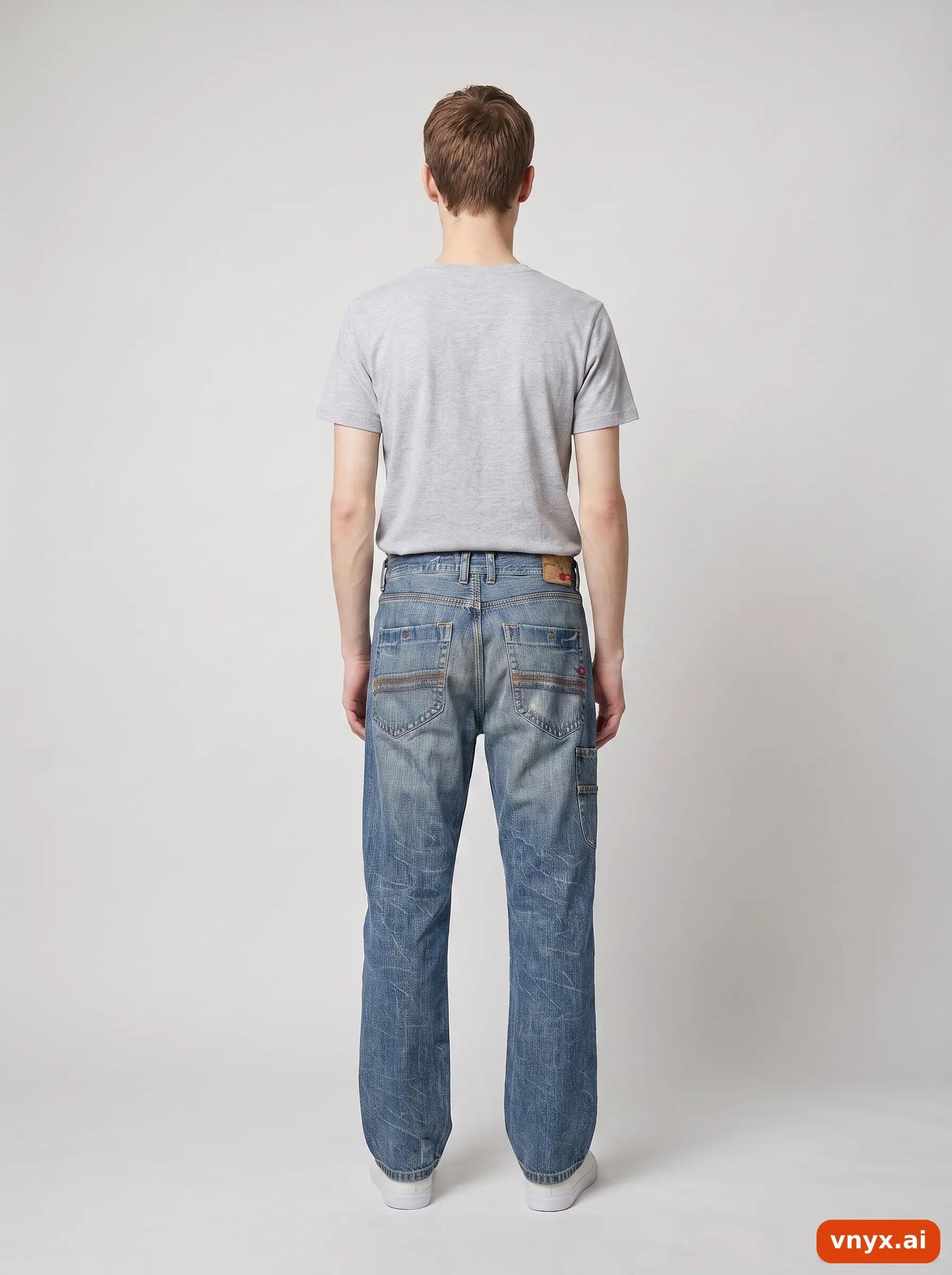 Second Life - Vintage Quiksilver Blue Jeans Men W32 L32 4/6