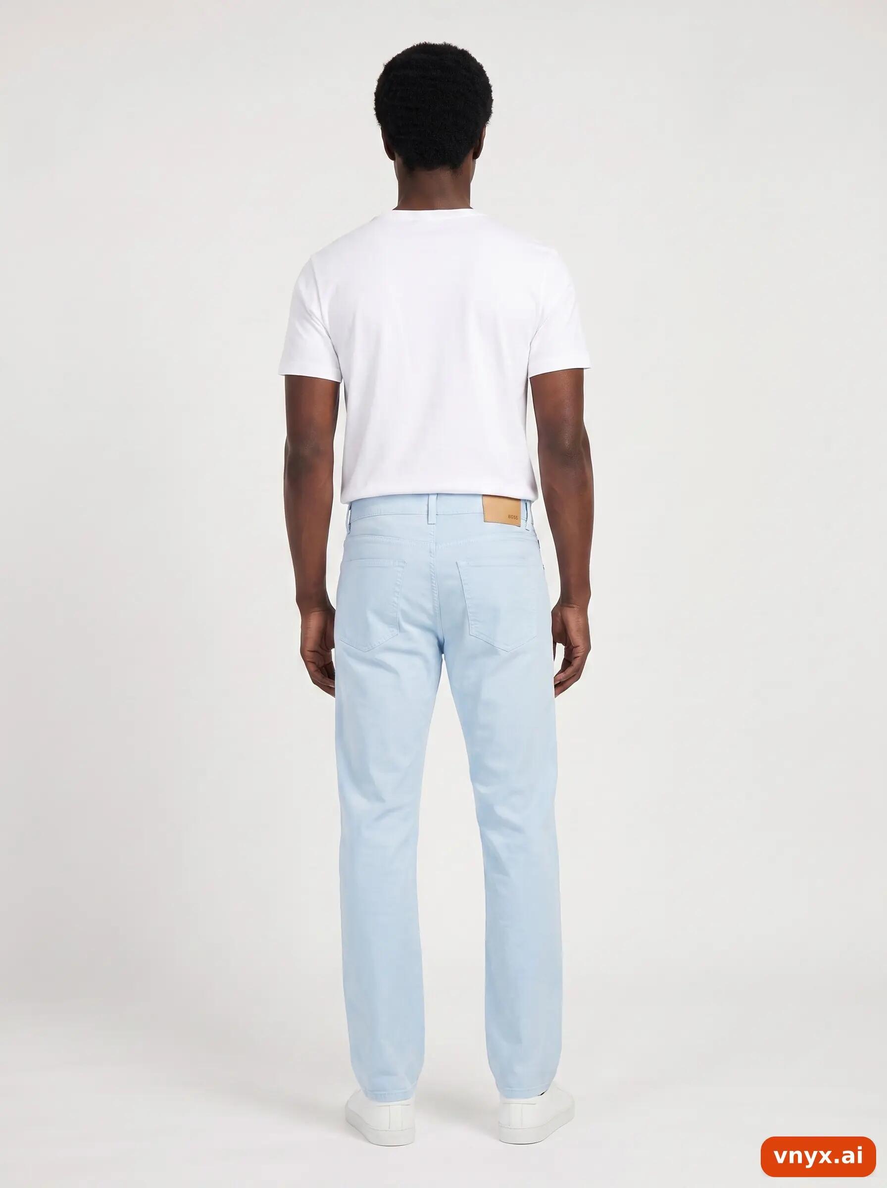 Second Life - Vintage Hugo Boss Blue Chinos Men W33 L36 2/6