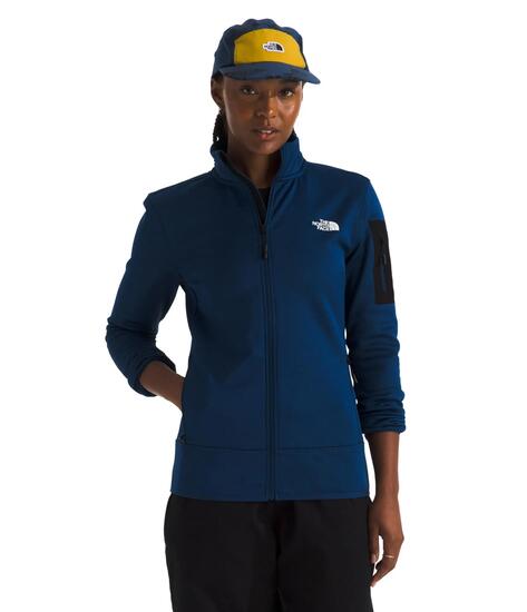 Damen - wandern - fleecejacke - mistyescape - blau