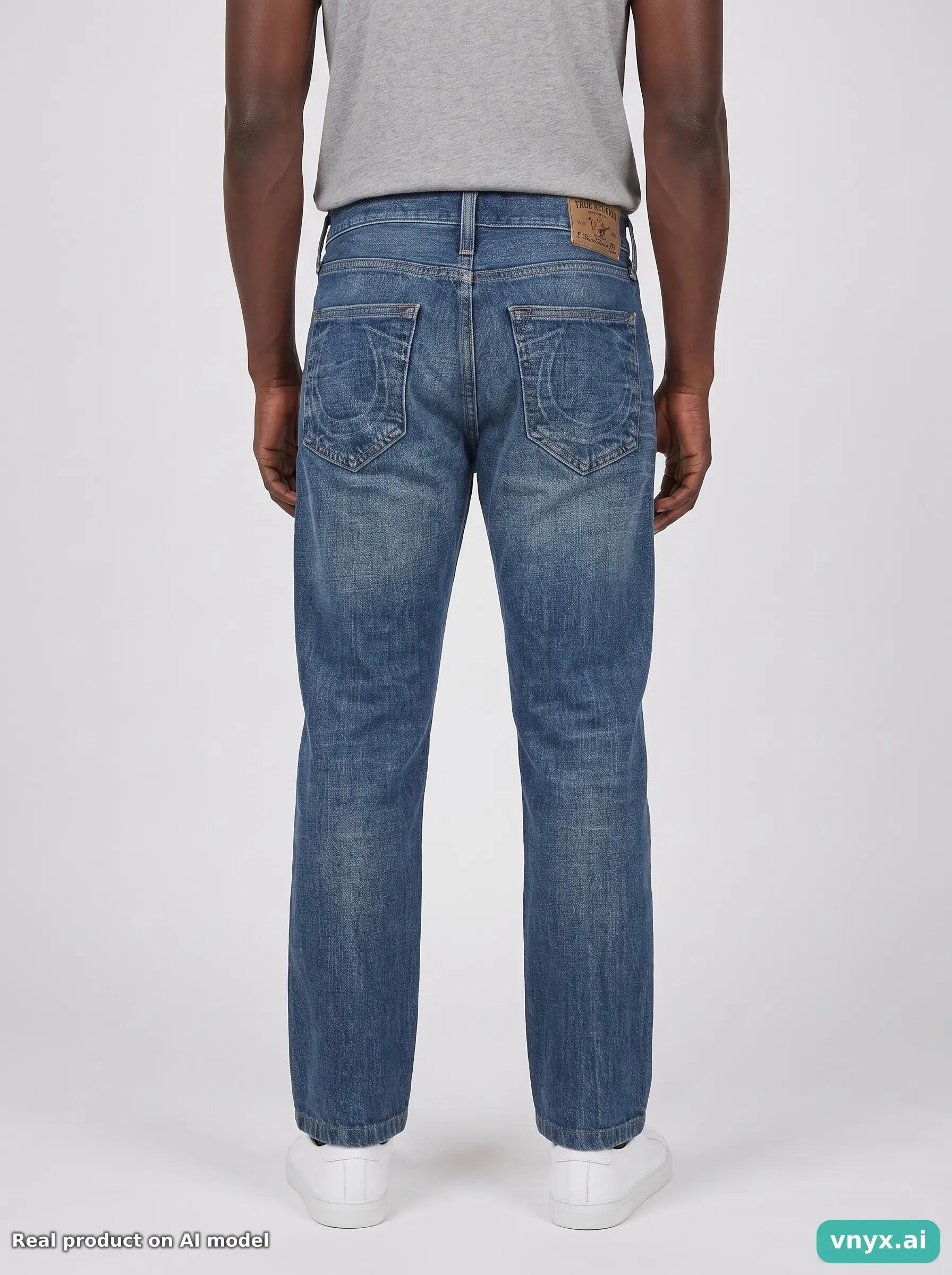 Second Life - Vintage True Religion Blue Jeans Men 30 L26 2/6