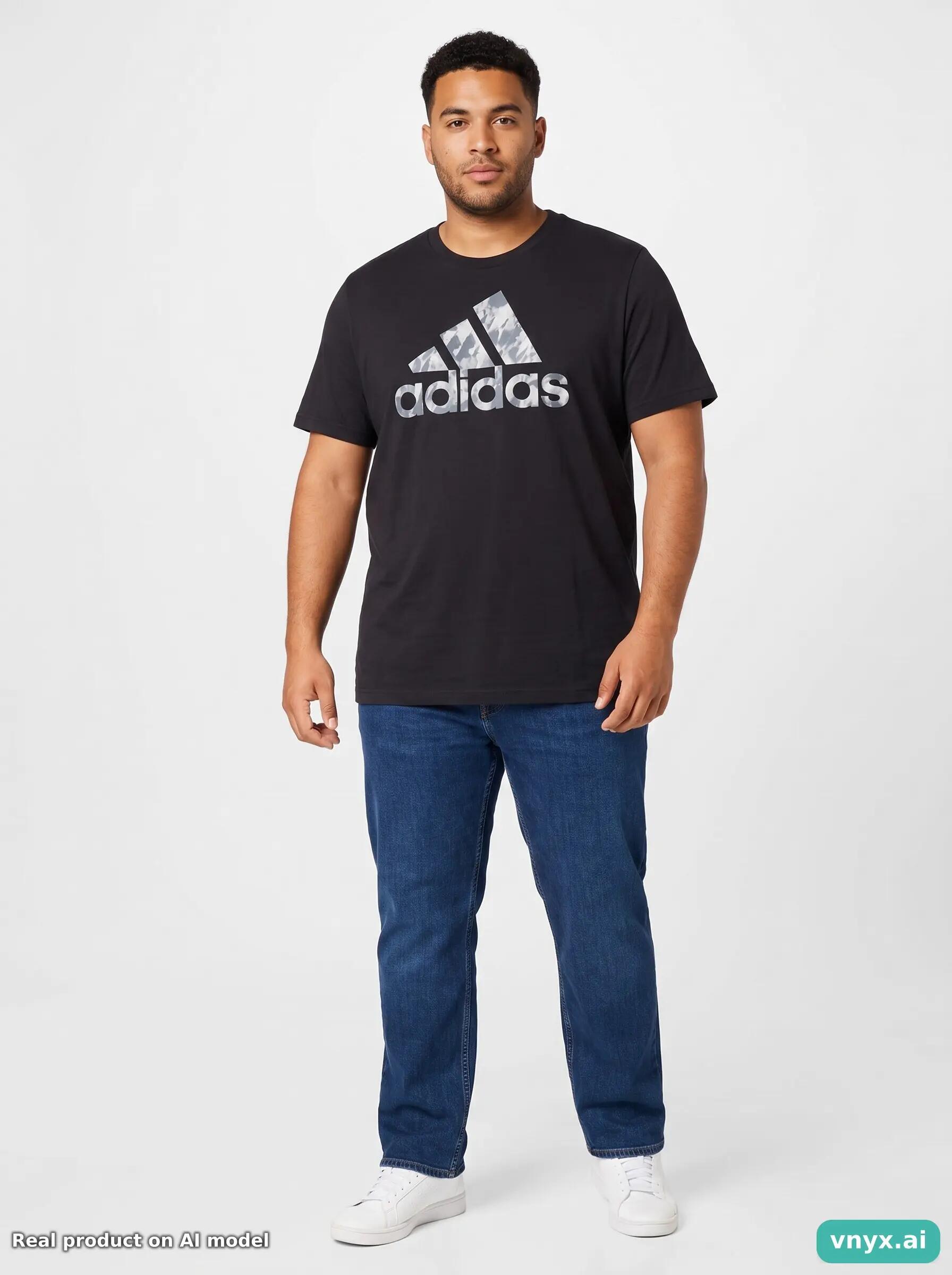 Second Life - Regular Adidas T-Shirt in Black 6/6
