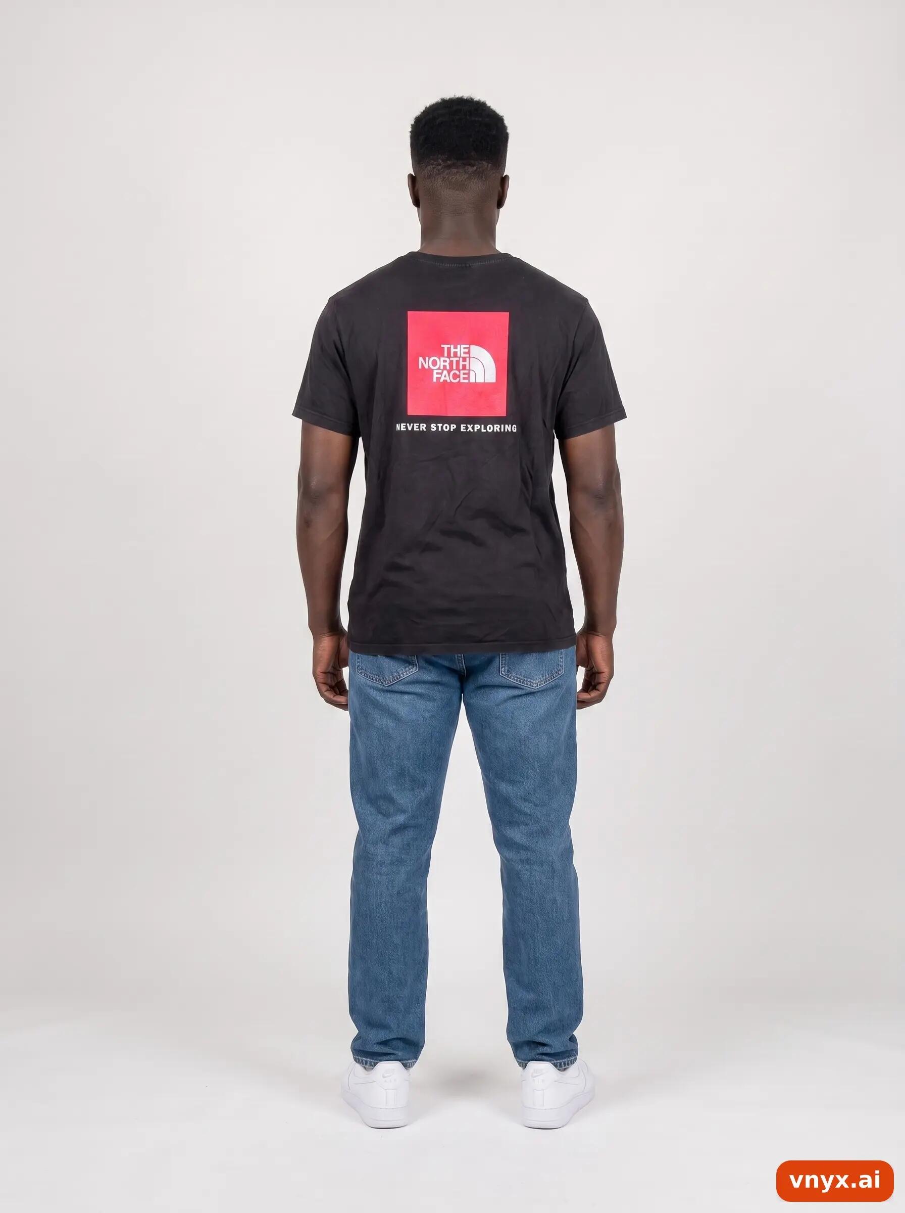 Second Life - Vintage The North Face Black T-Shirt Men L 4/6