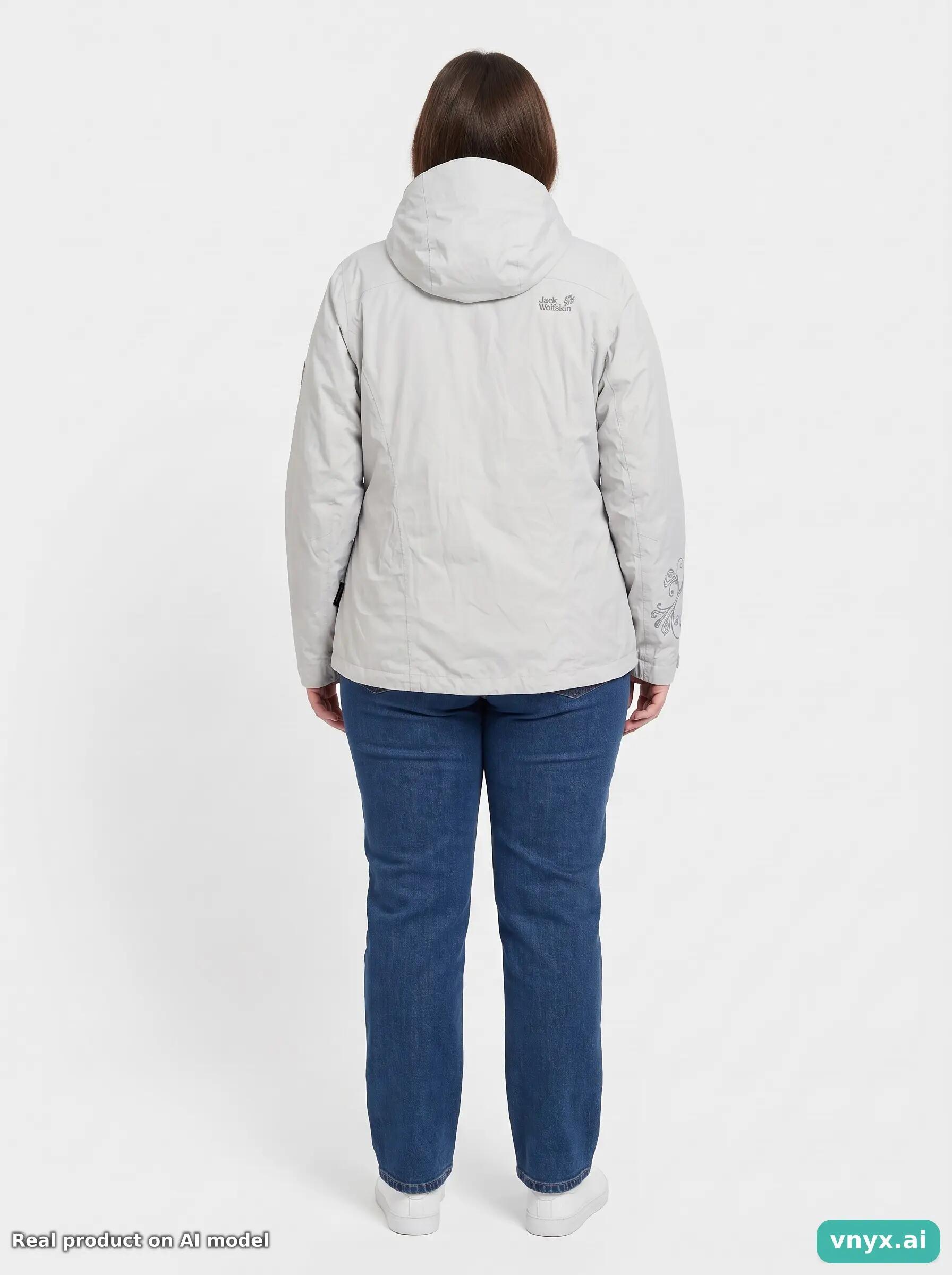 Second Life - Vintage Jack Wolfskin Pale White Outdoor Jacket Women XL 4/6