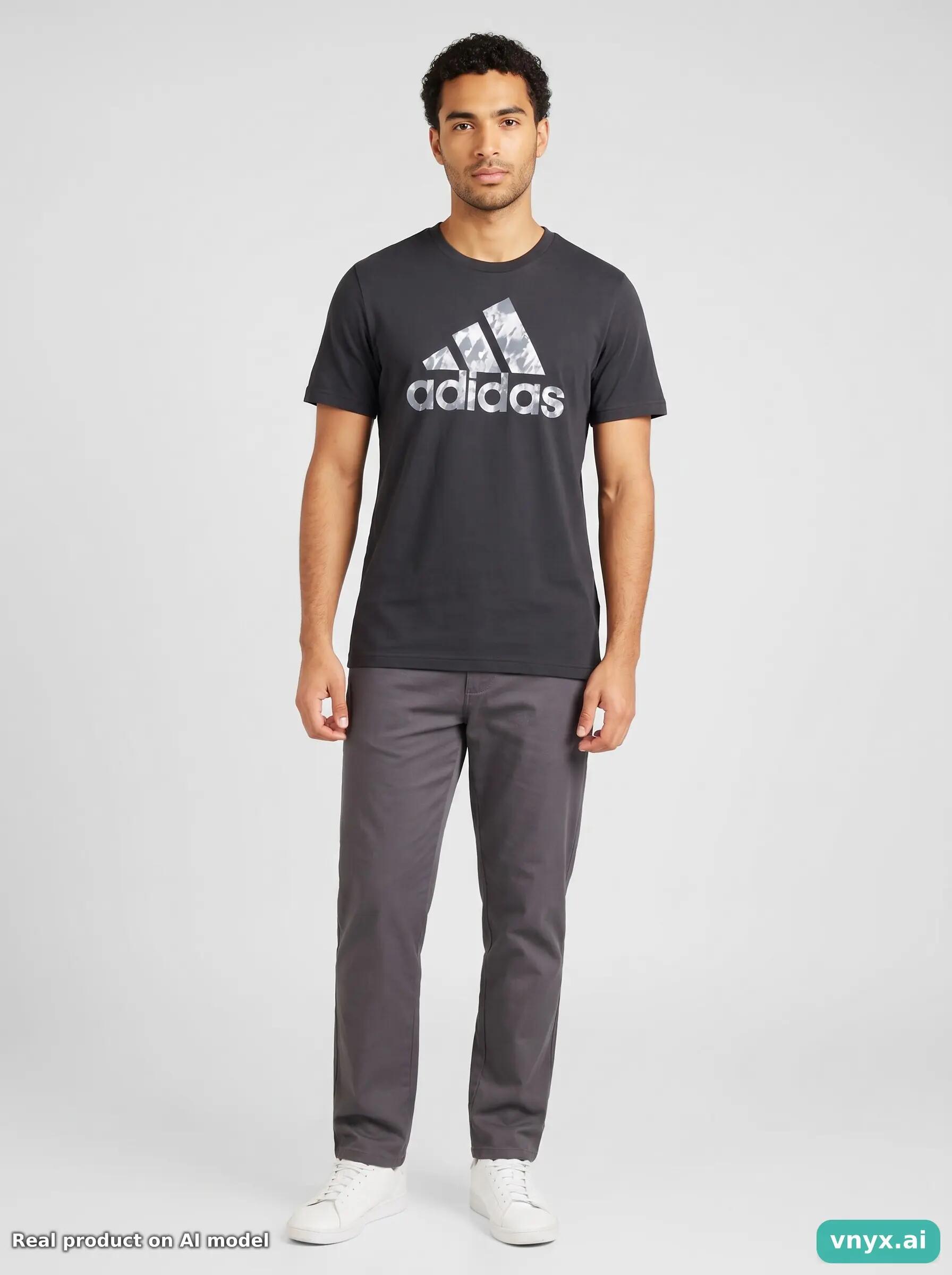 Second Life - Regular Adidas T-Shirt in Black 3/6