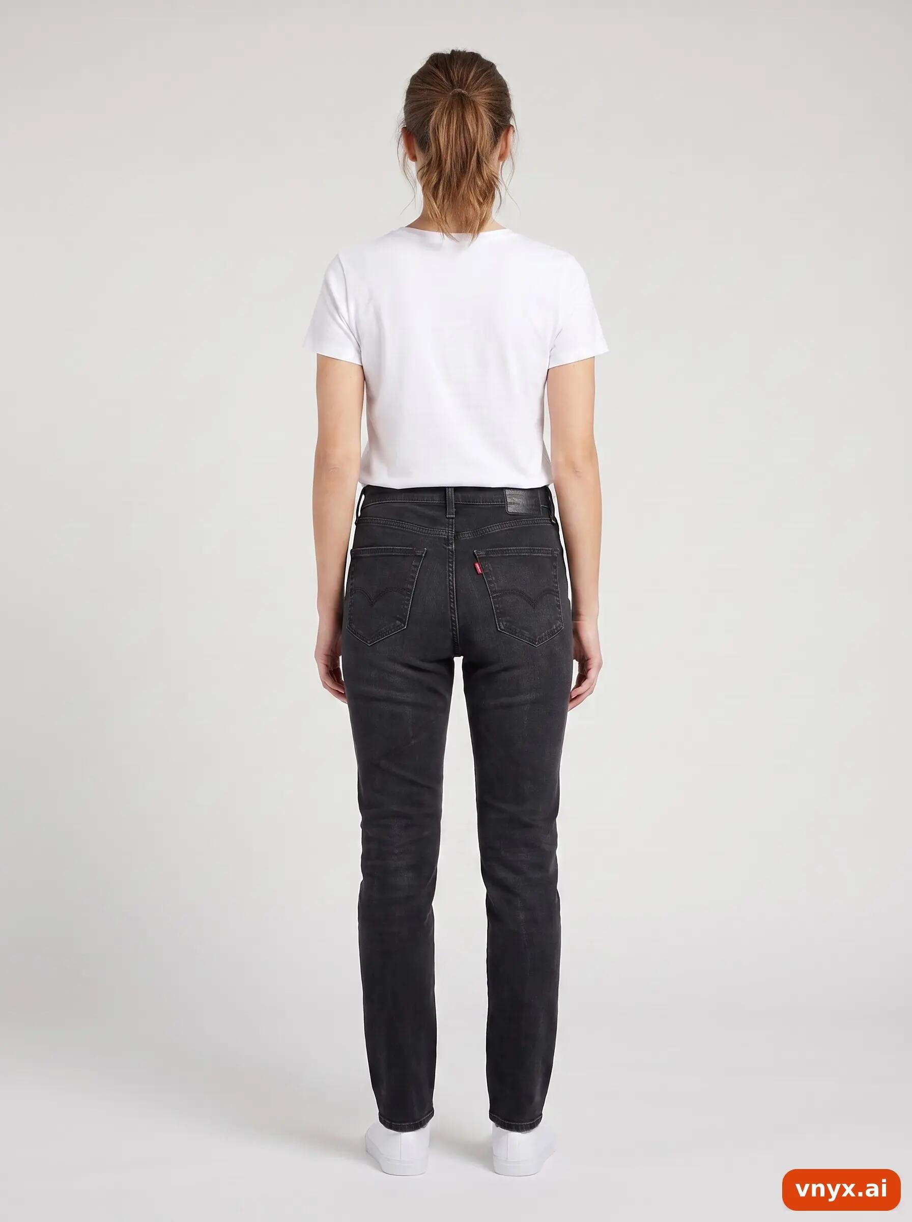 Second Life - Vintage LEVI STRAUSS & CO. Black Jeans Women W34 L34 4/6
