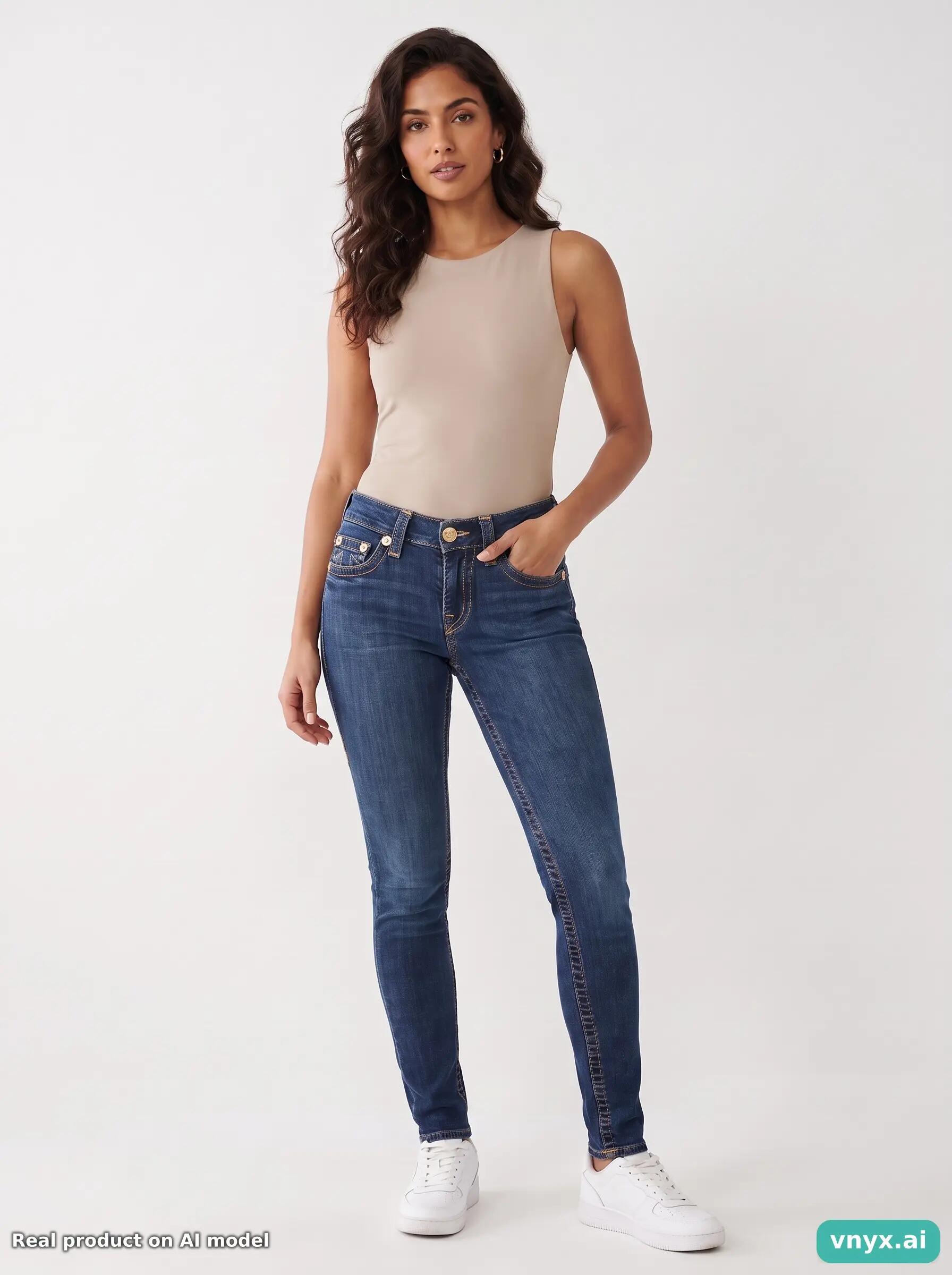Second Life - Vintage True Religion Blue Jeans Women W26 6/6