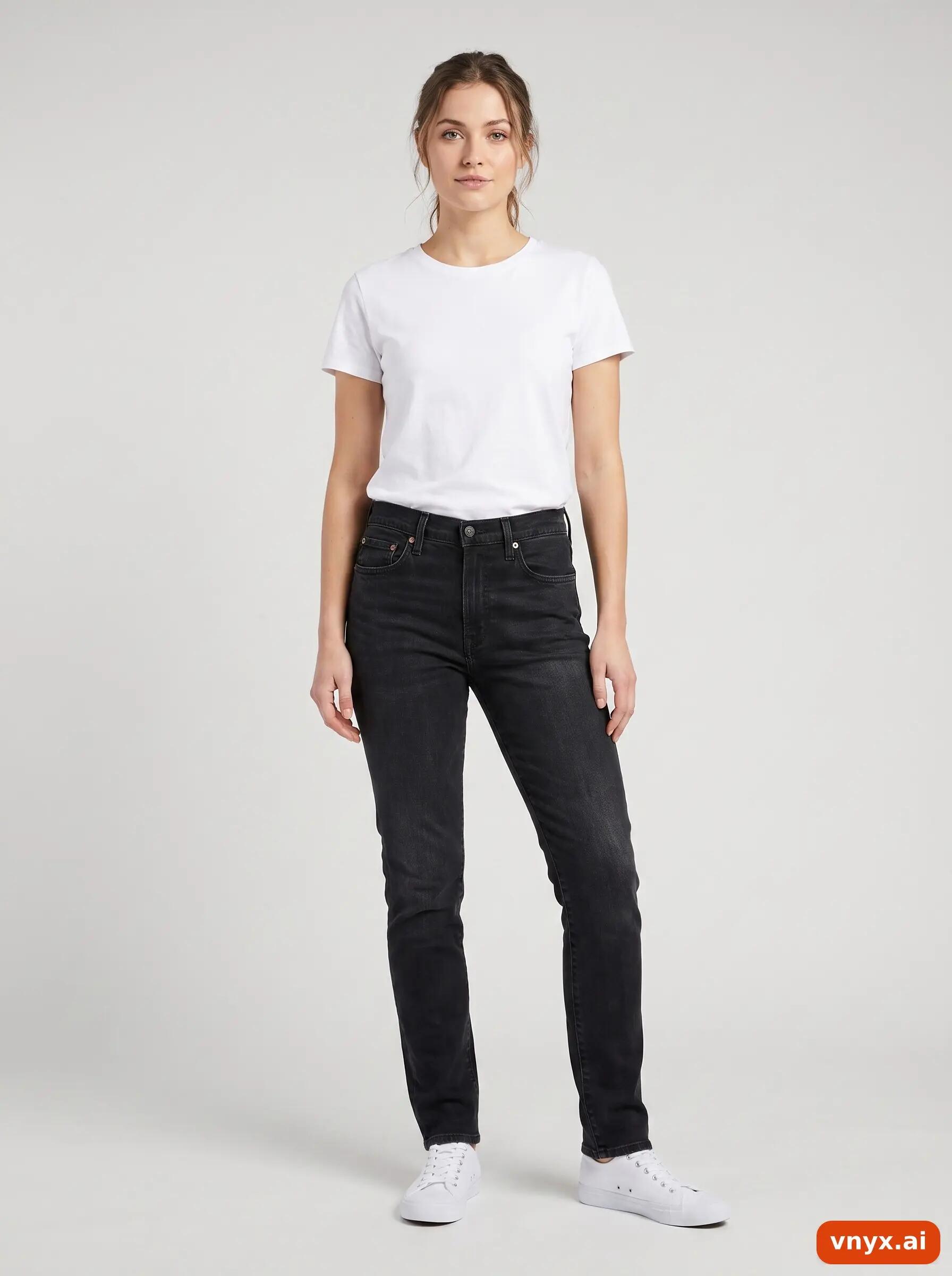 Second Life - Vintage LEVI STRAUSS & CO. Black Jeans Women W34 L34 3/6
