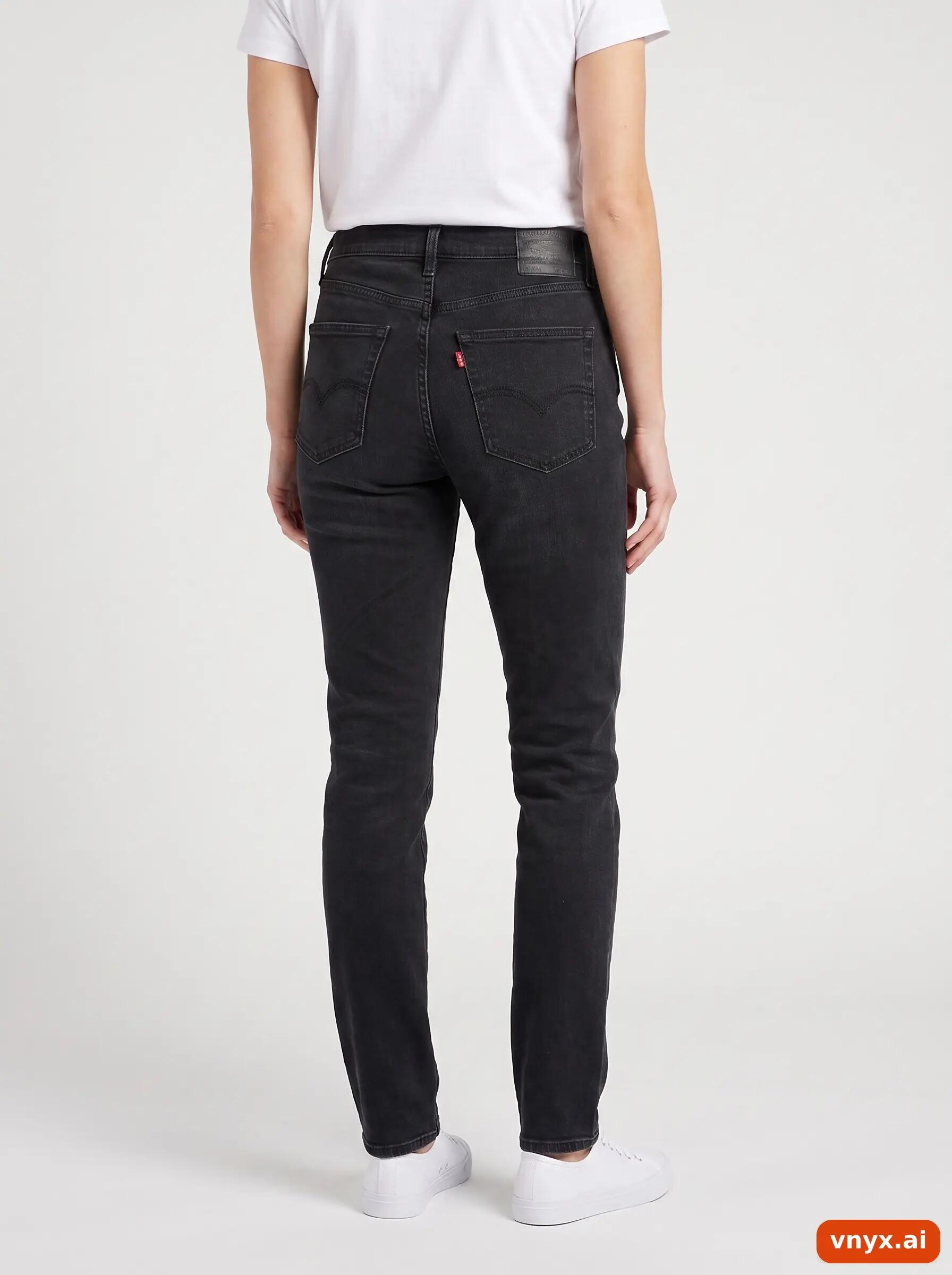 Second Life - Vintage LEVI STRAUSS & CO. Black Jeans Women W34 L34 2/6