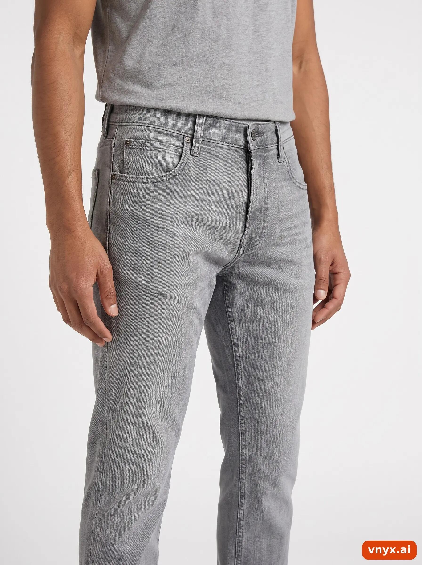 Second Life - Vintage Lee Grey Jeans Men W34 L30 5/6