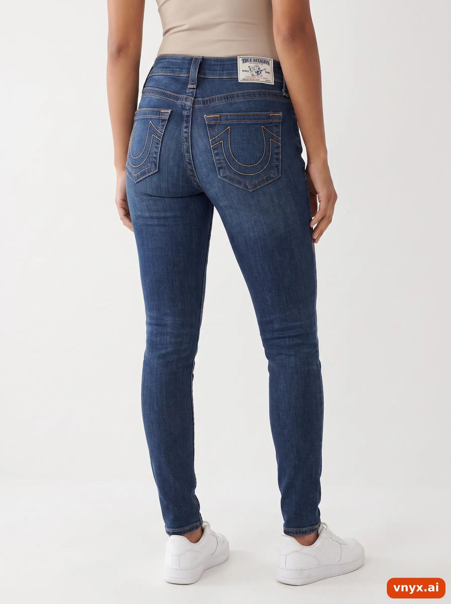 Second Life - Vintage True Religion Blue Jeans Women W26 2/6