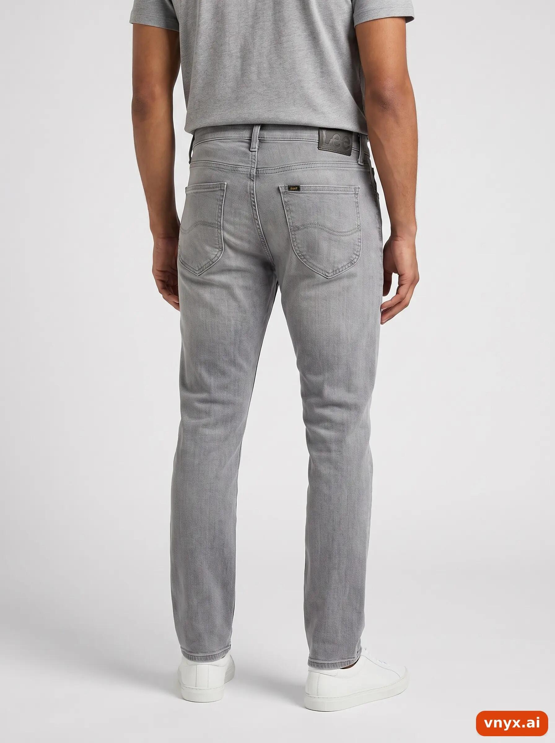 Second Life - Vintage Lee Grey Jeans Men W34 L30 2/6