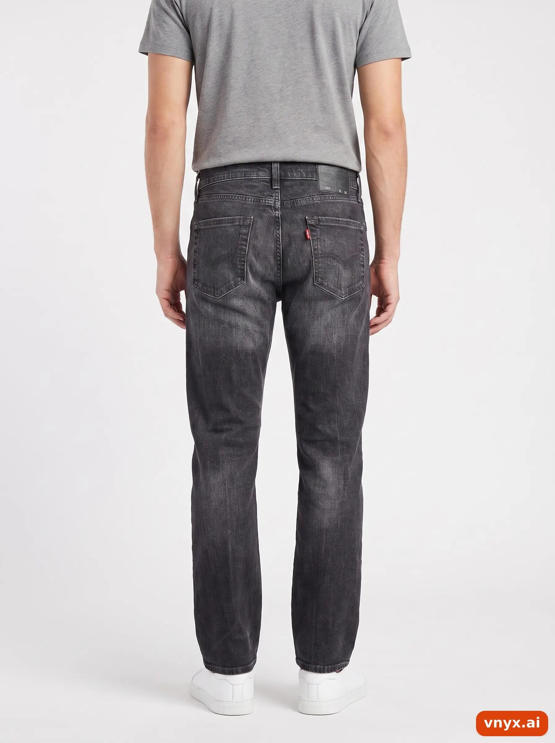 Second Life - Vintage Levi's Black Jeans Men W30 L32 2/6