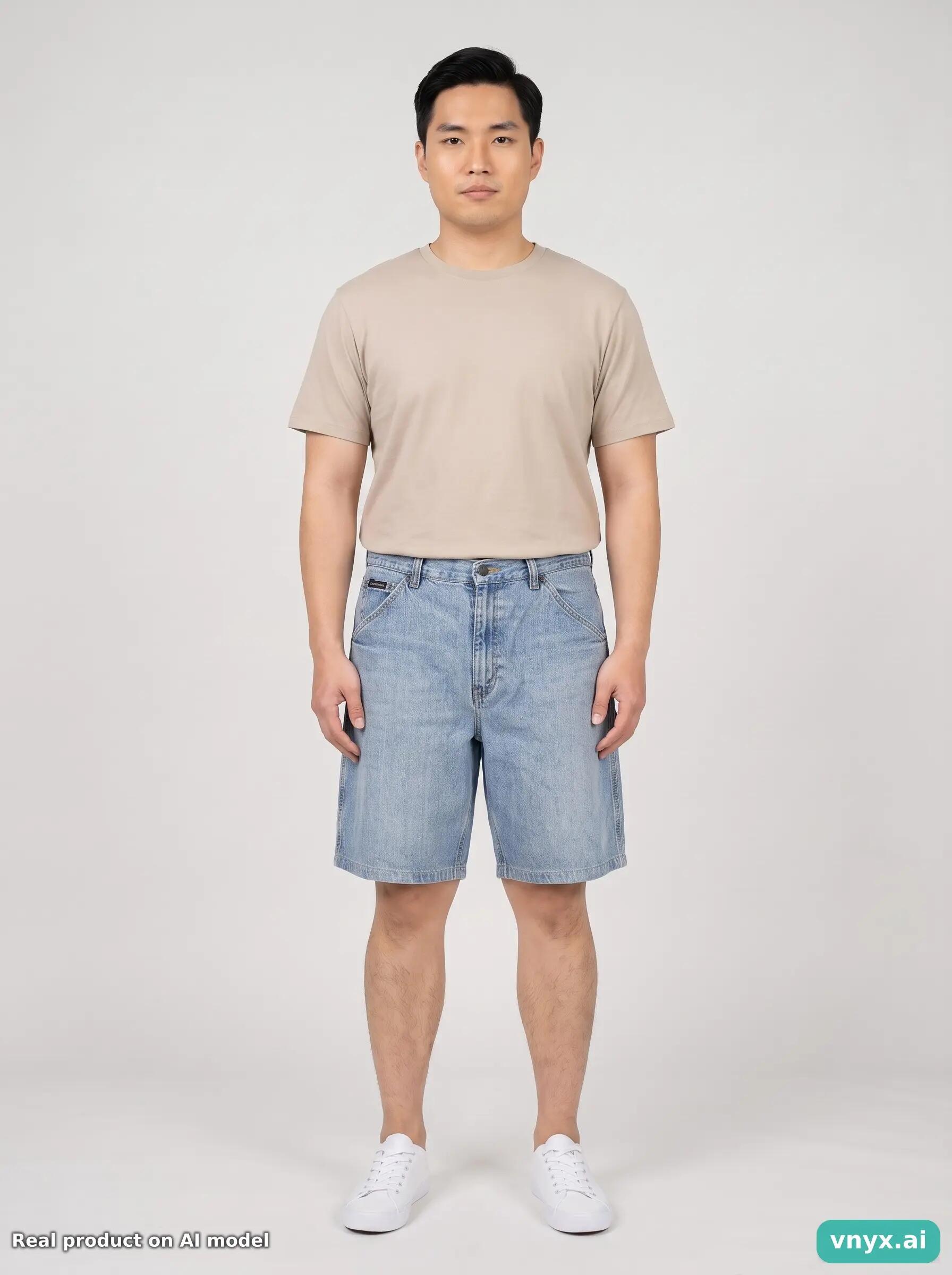 Second Life - Vintage PREMIER Blue Shorts Men W34 L30 6/6