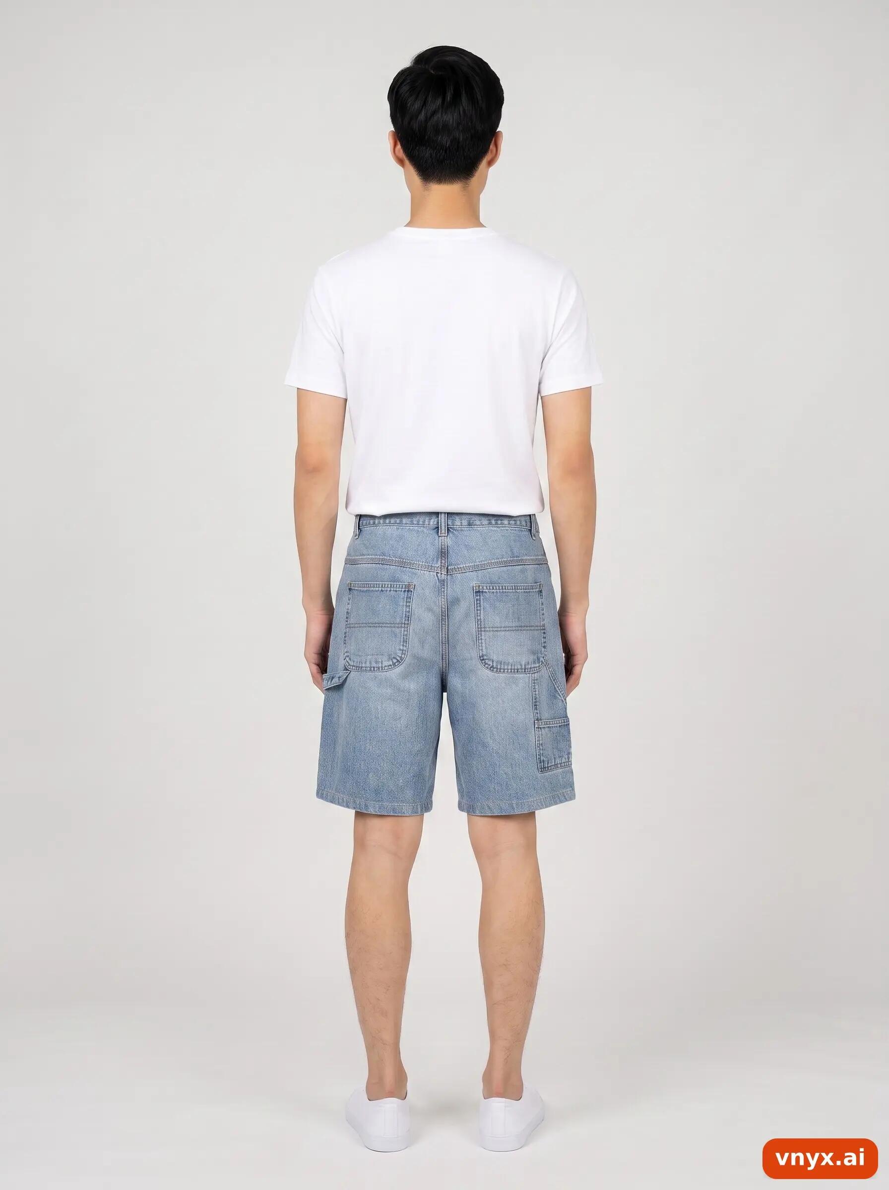 Second Life - Vintage PREMIER Blue Shorts Men W34 L30 4/6