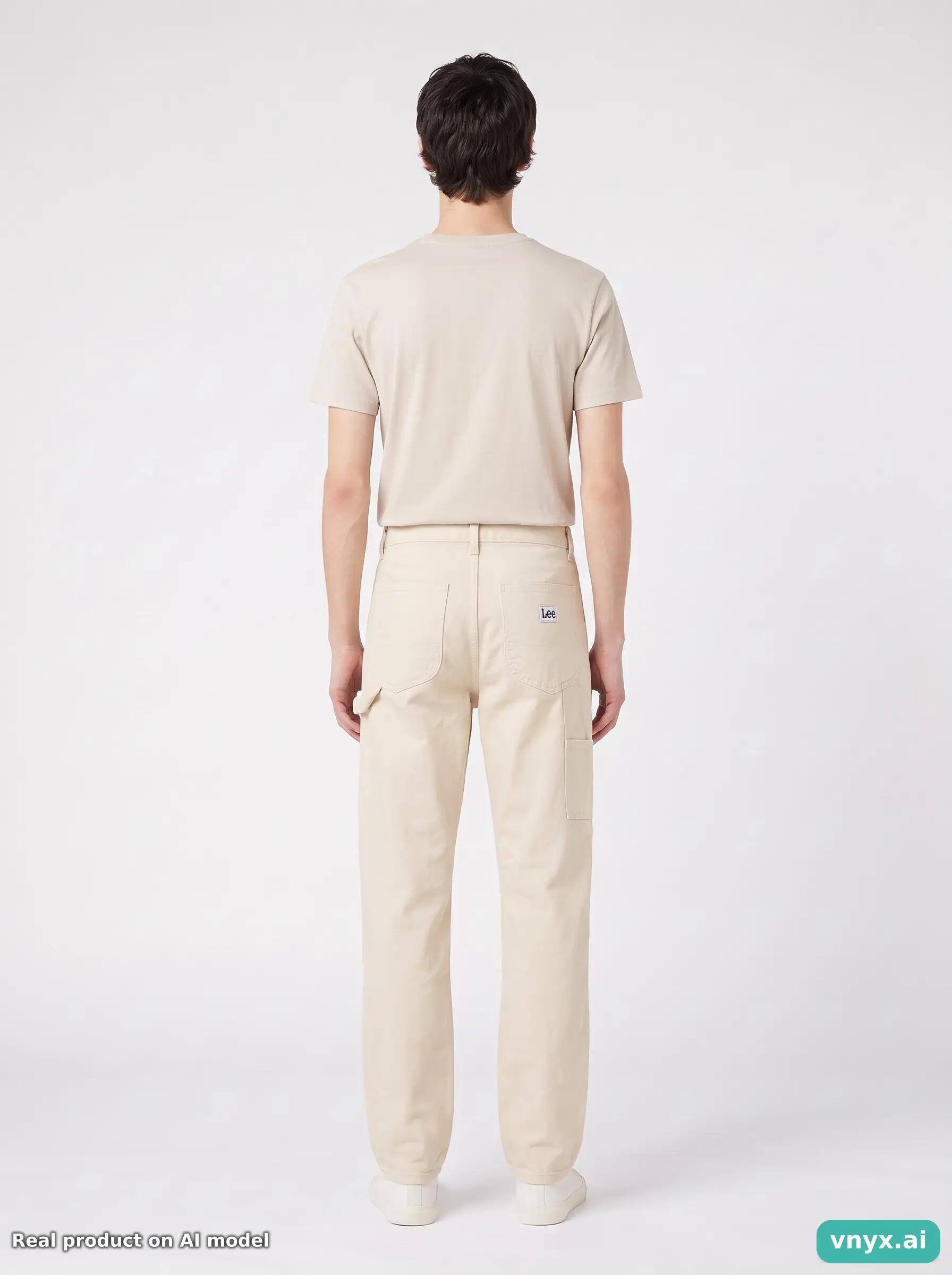Second Life - Vintage Lee Beige Corduroy Trousers Men W29 L34 4/6