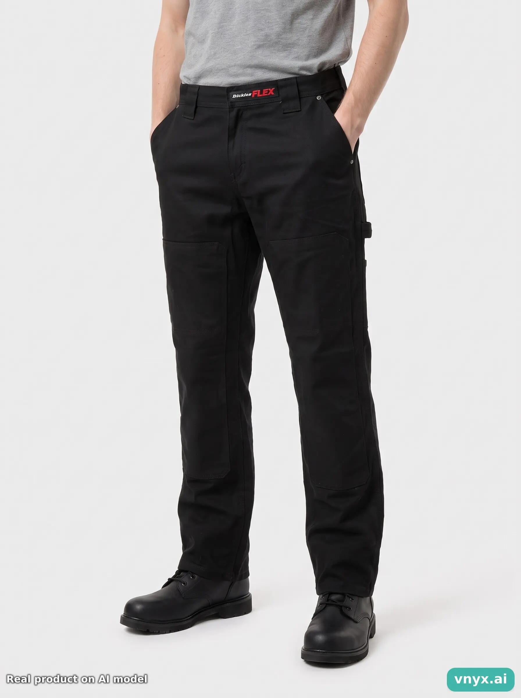 Second Life - Vintage Dickies Black Trousers Men W32 L33 1/6