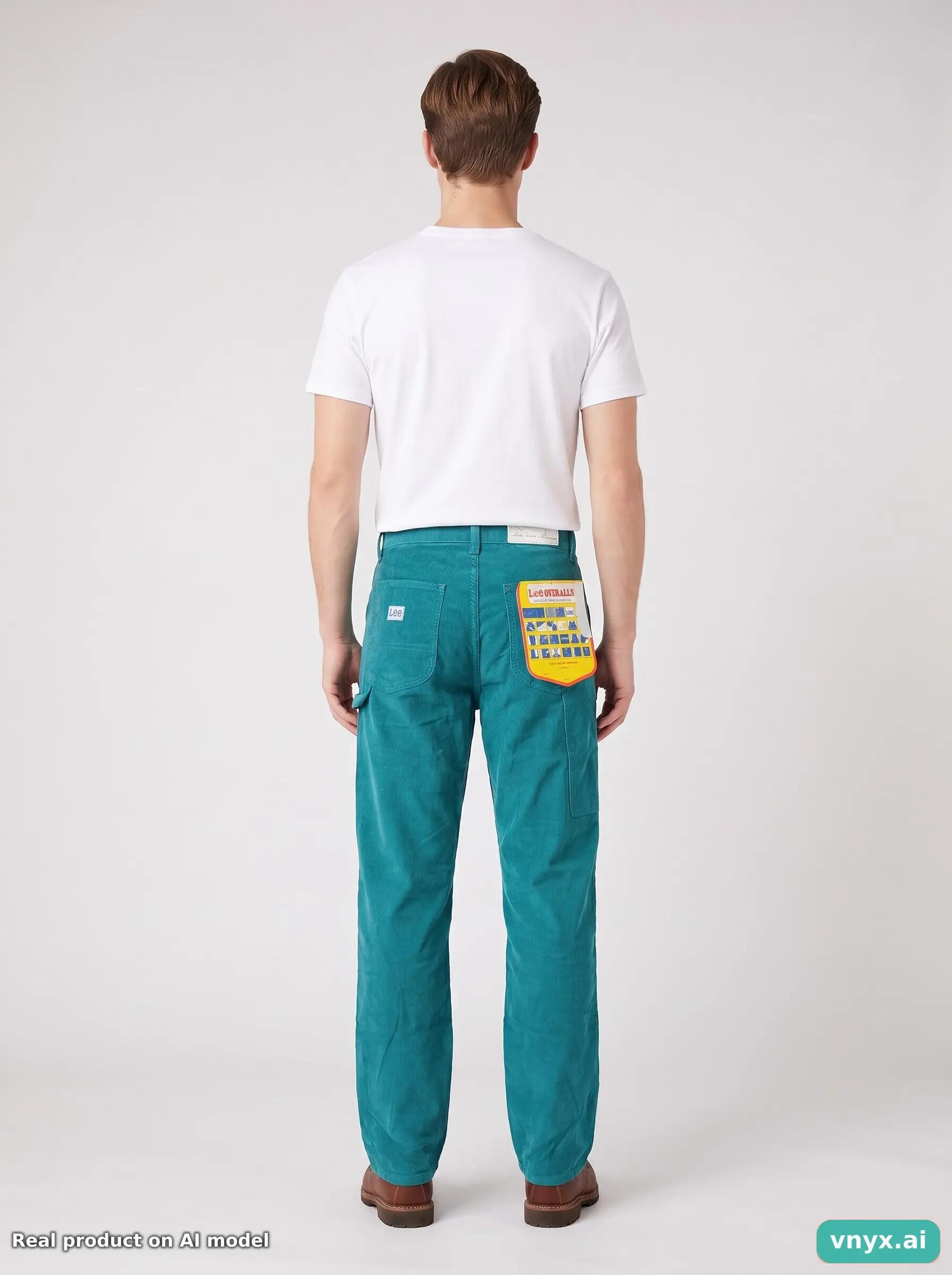 Second Life - Vintage Lee Teal Dungarees Men W28 L34 6/6