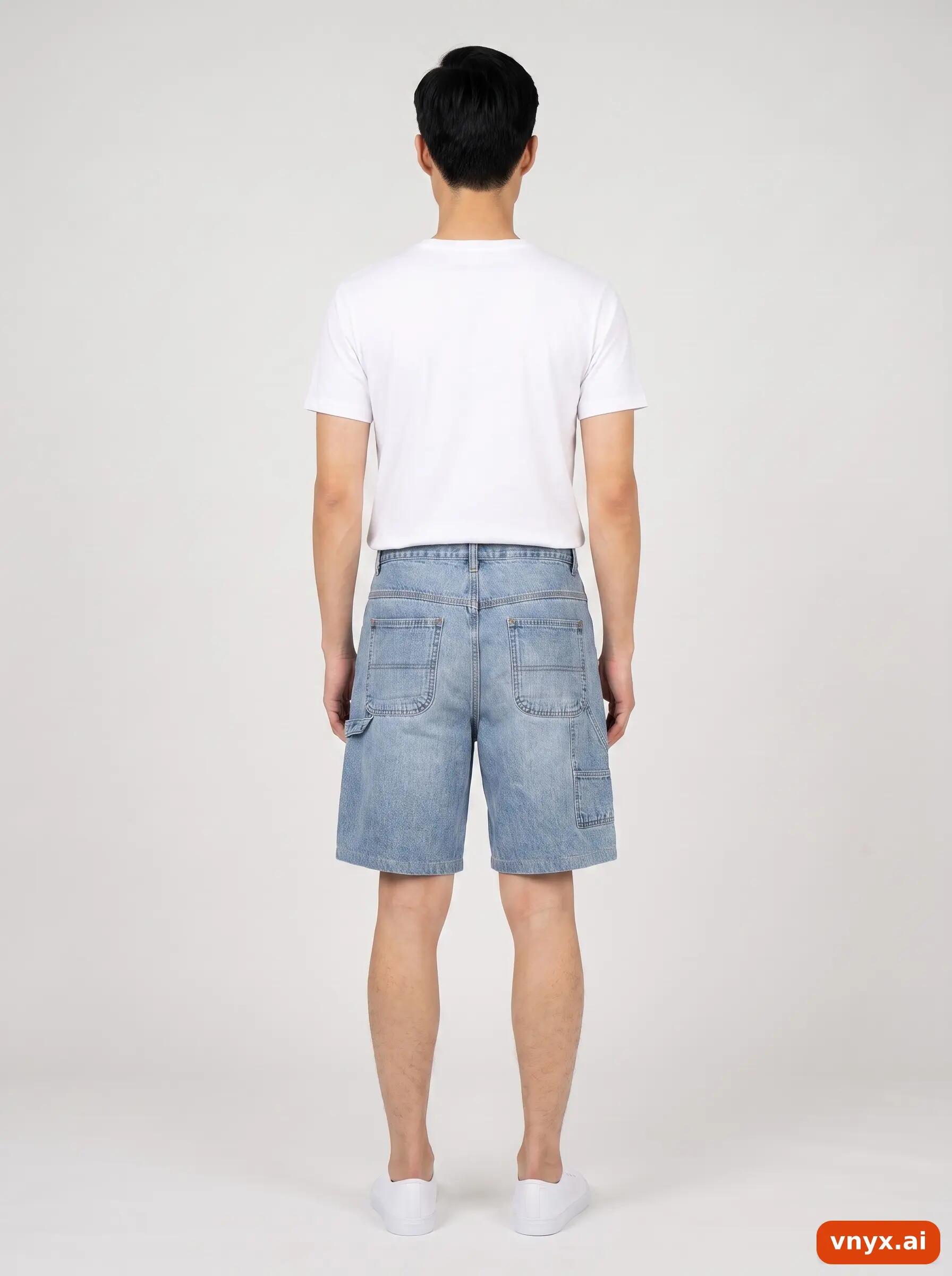 Second Life - Vintage PREMIER Blue Shorts Men W34 L30 2/6